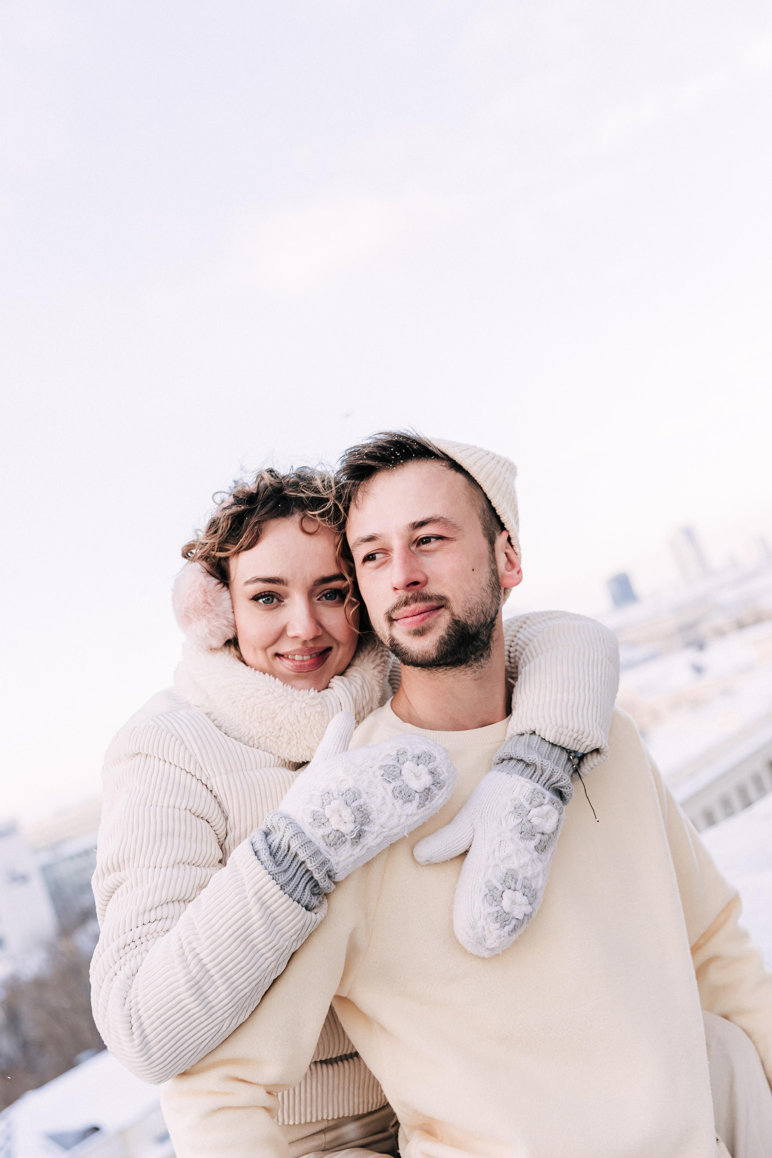 A winter fairy tale in the city center. Wedding and family photographer