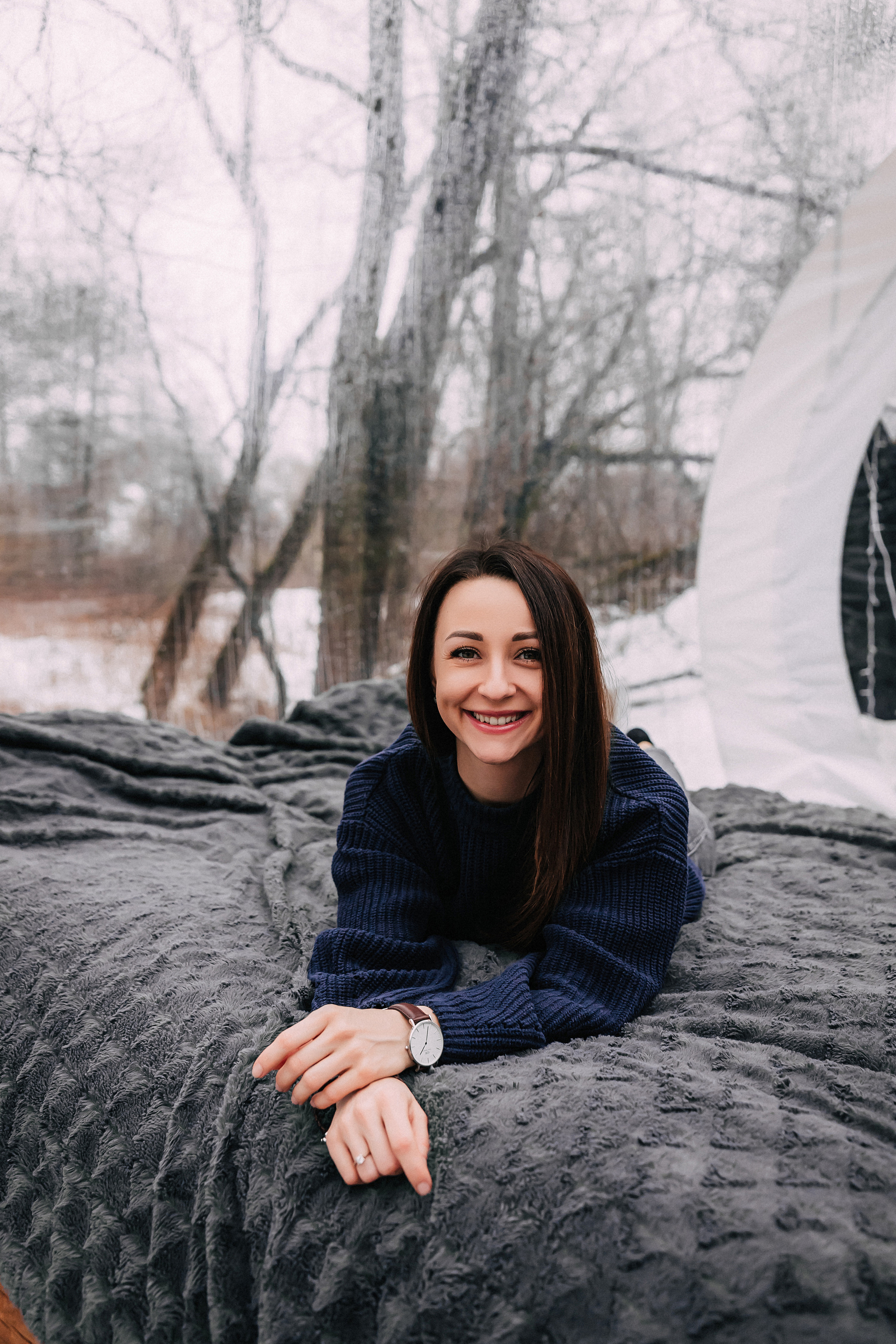 The winter story of Ira and Stas in an unusual hotel. Wedding and family photographer