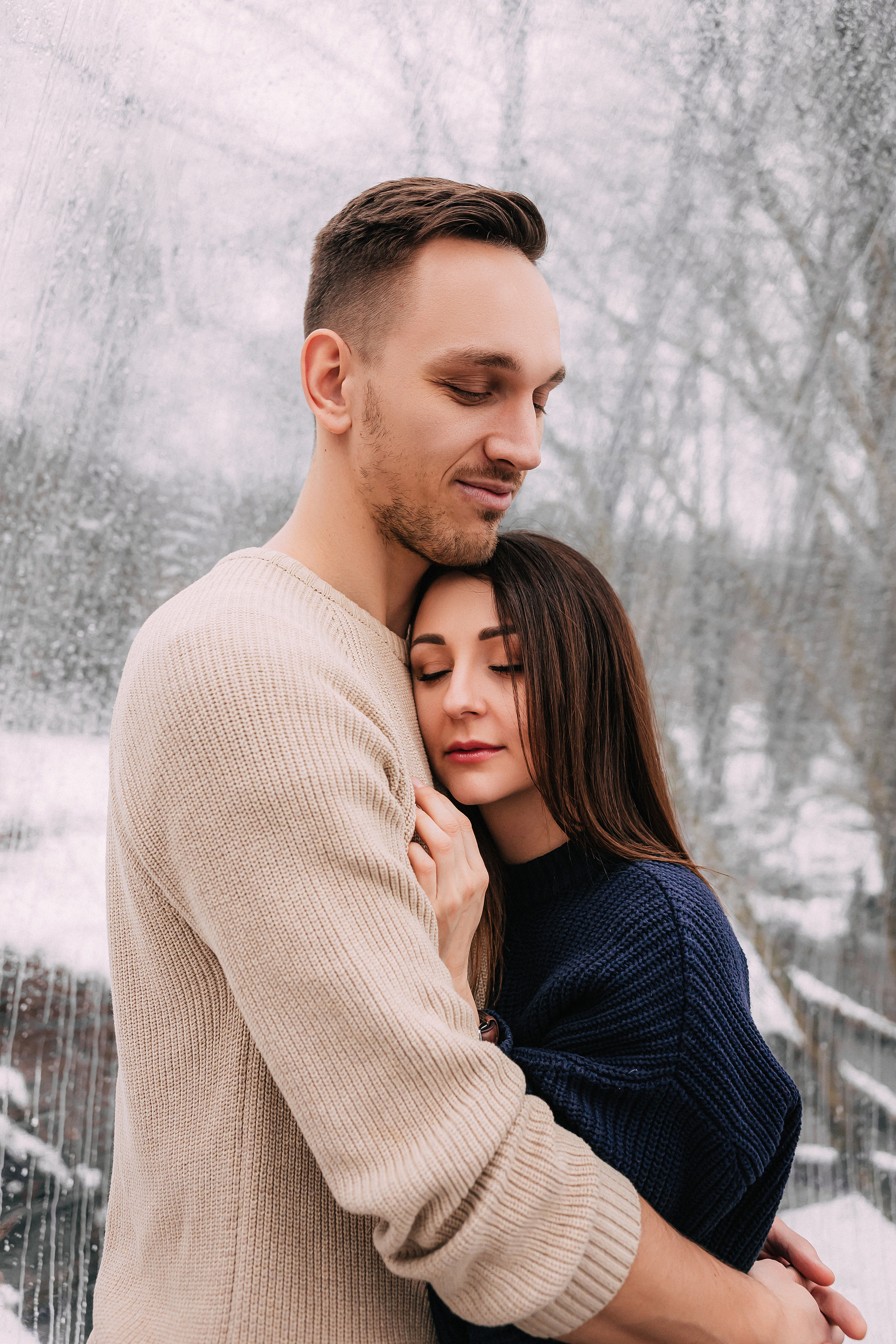 The winter story of Ira and Stas in an unusual hotel. Wedding and family photographer