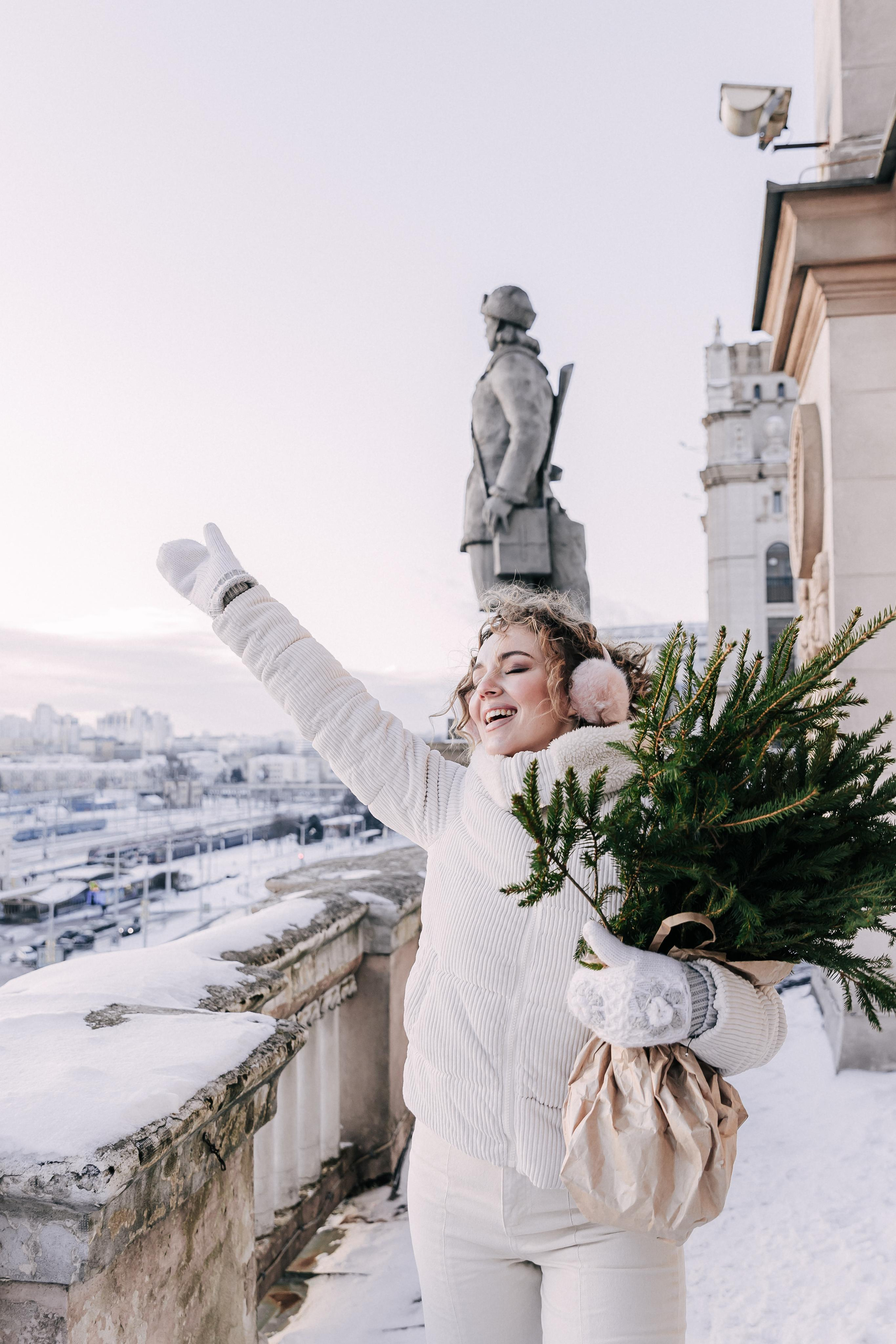 A winter fairy tale in the city center. Wedding and family photographer