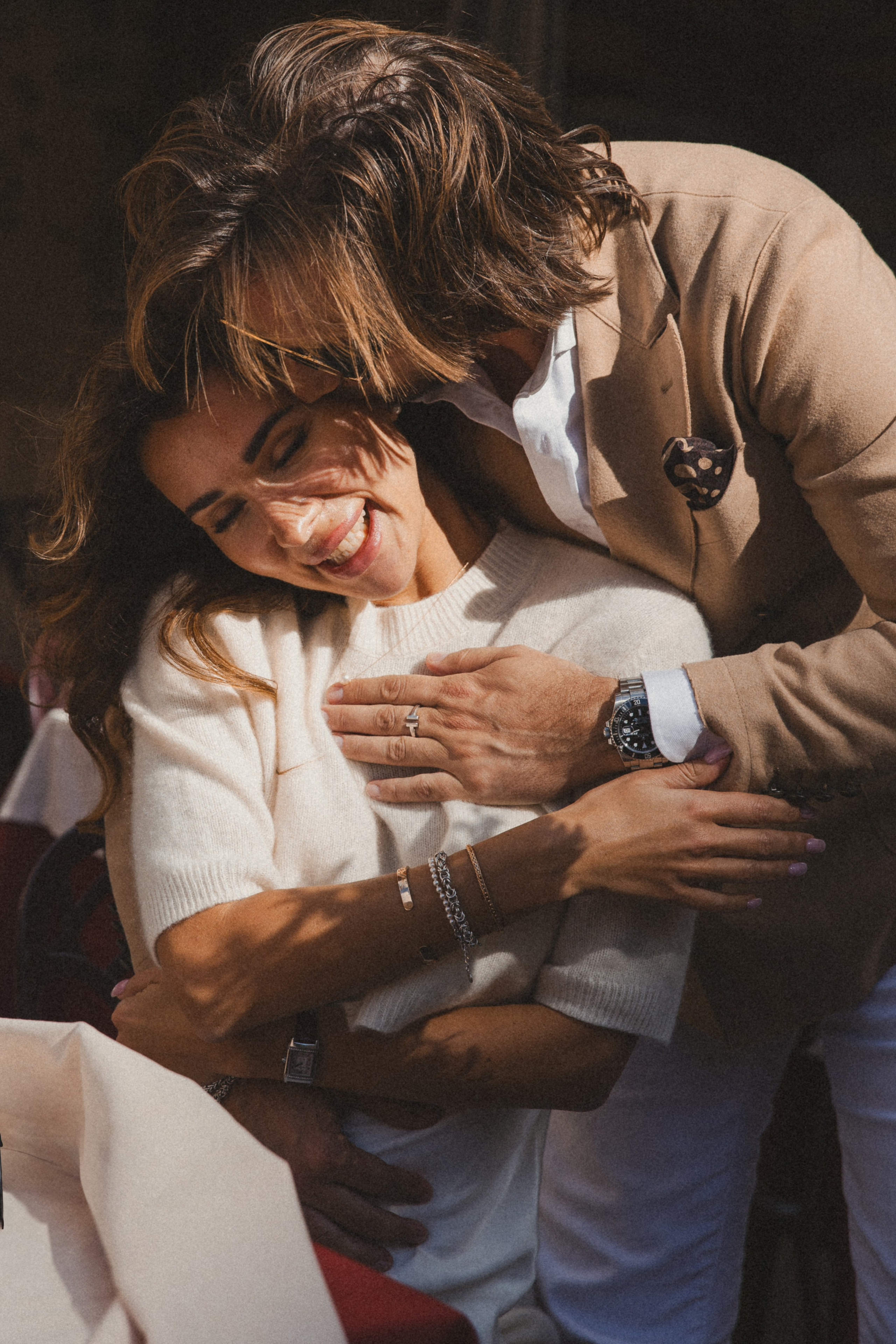 exclusive photoshoot rome old money upper class couple emotions