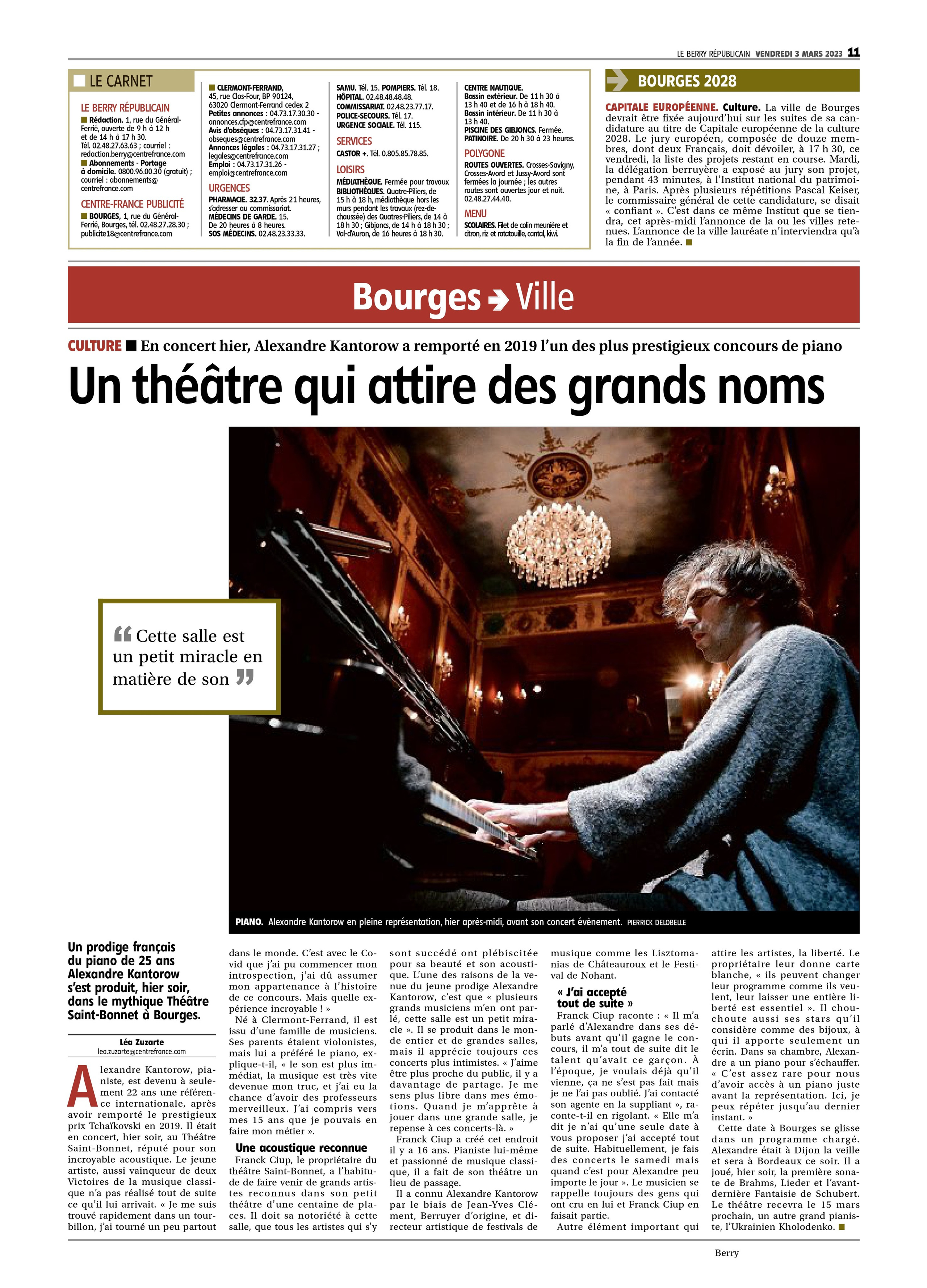 Le Théâtre. Theatresaintbonnet.com