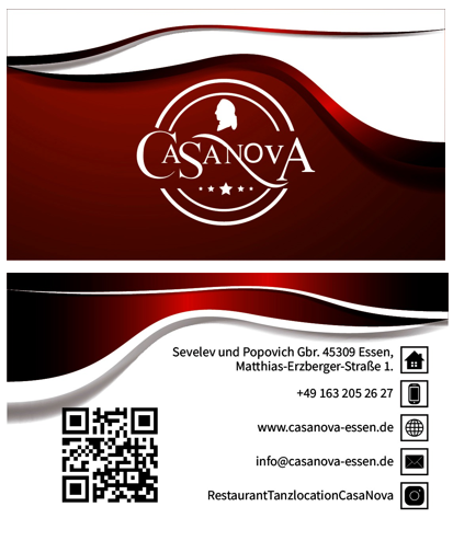 Визитки. Рекламное агентство в Германии