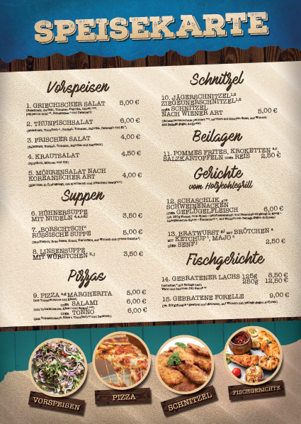 Меню. Рекламное агентство в Германии