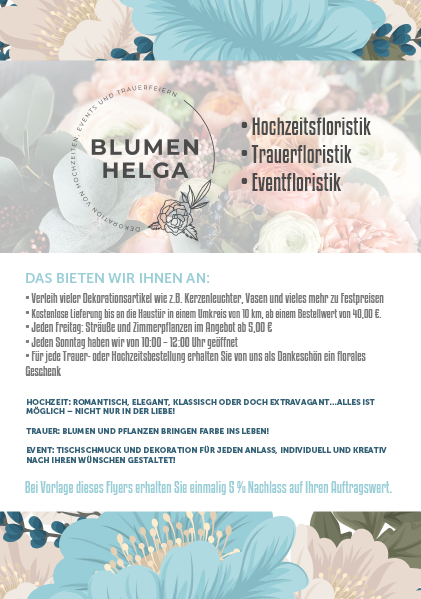 Флаеры. Рекламное агентство в Германии