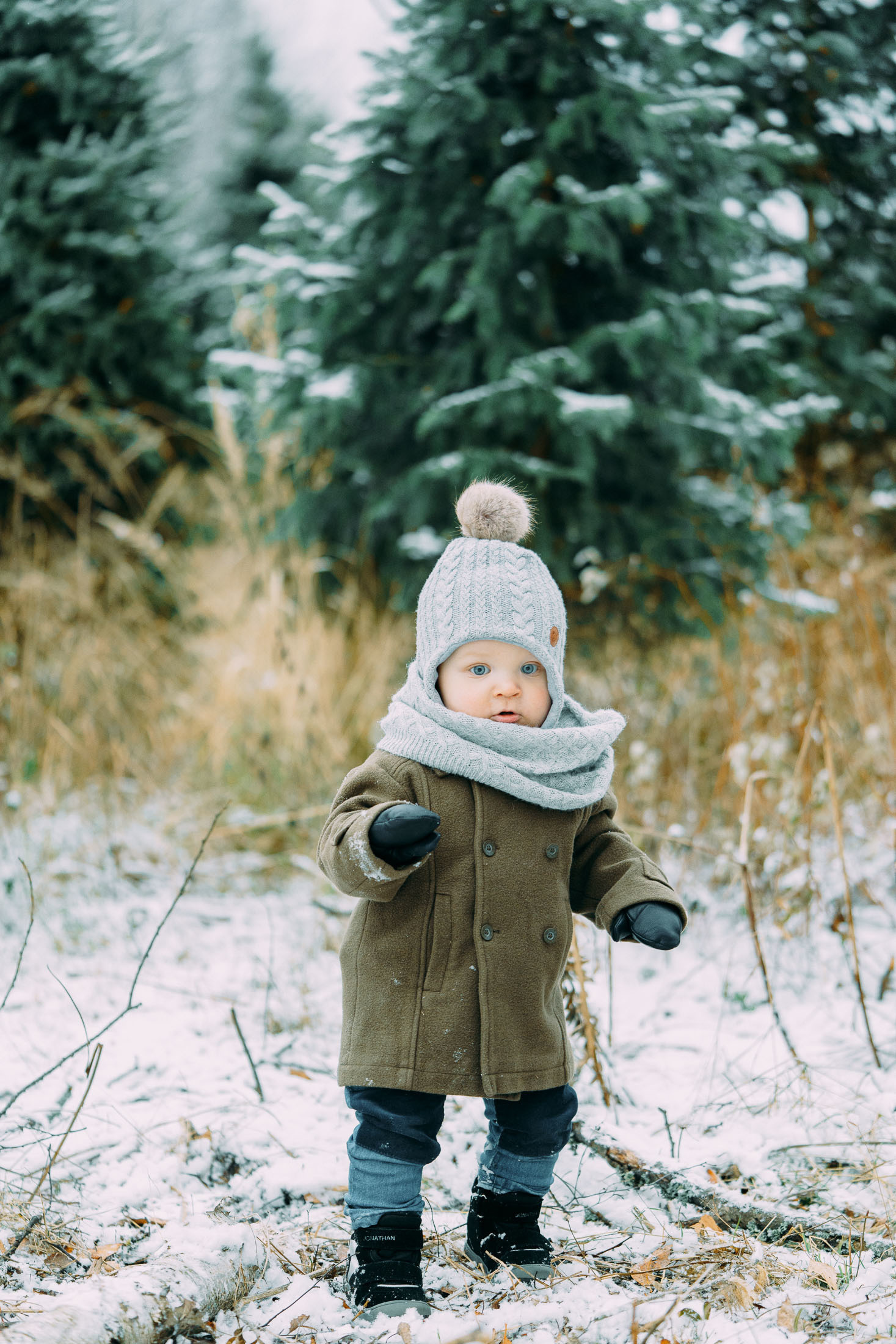 Joulukorttikuvaus miljöössä Espoossa
