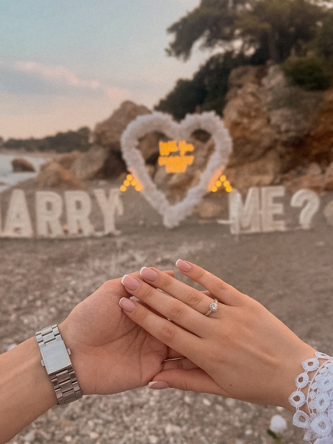 Предложение руки и сердца у моря 💍. Фотограф в Турции | Алания, Сиде, Белек, Анталия, Кемер)