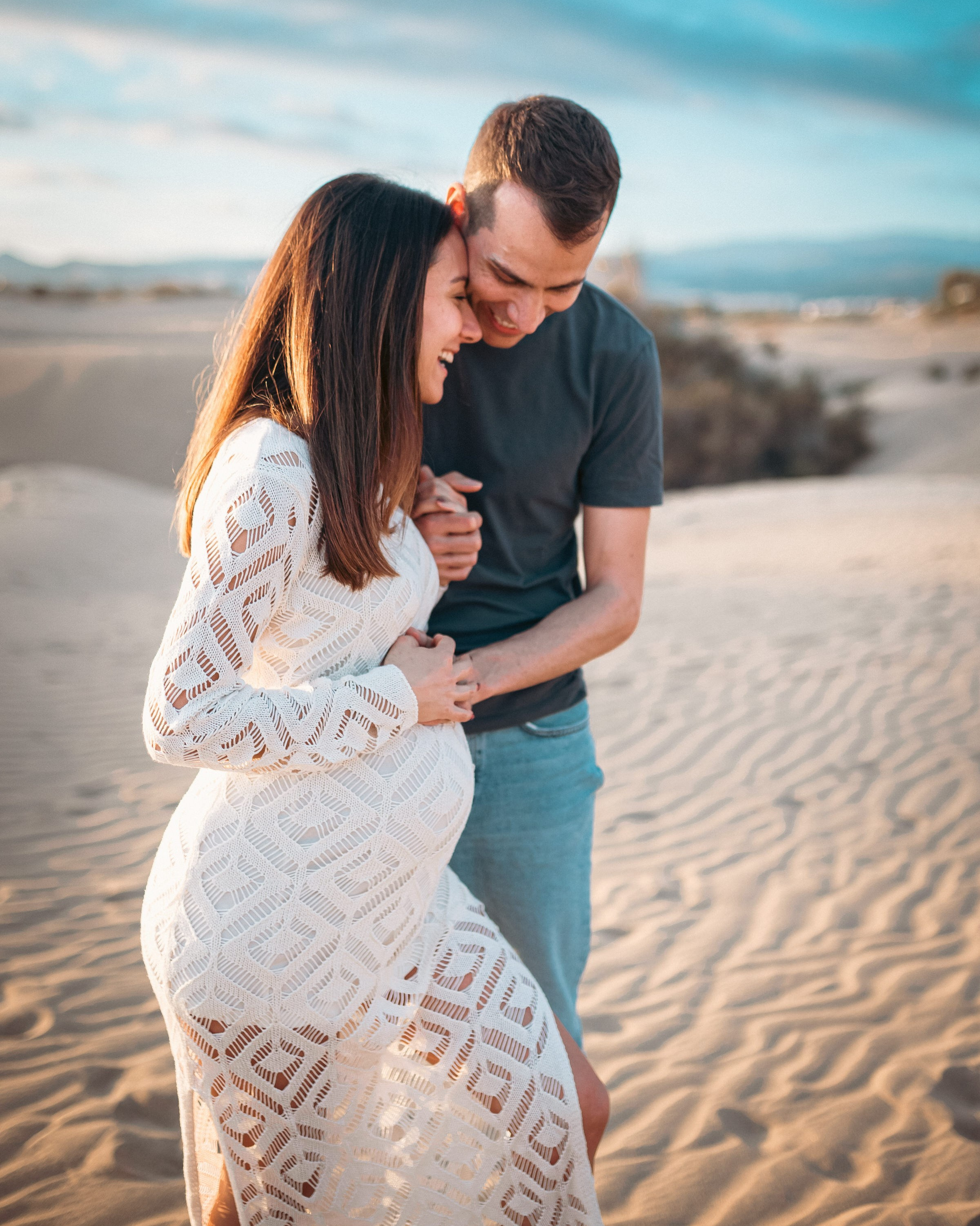 Photographe enceinte Gran Canaria Dunas Maspalomas