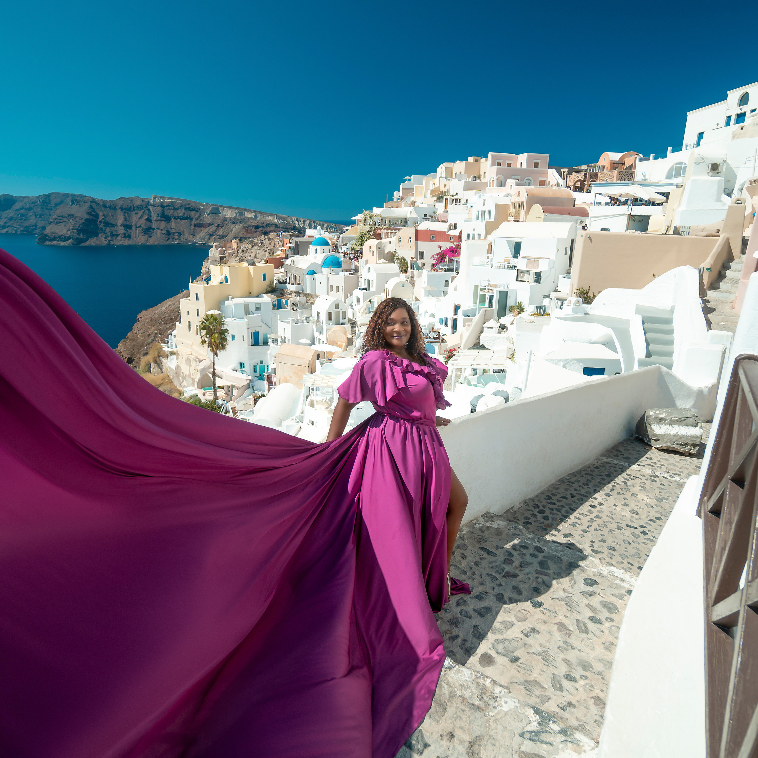 Santorini Flying Dresses Rental catalog price. Photographer in Santorini SokoLOVE Alex| Flying Dress Santorini