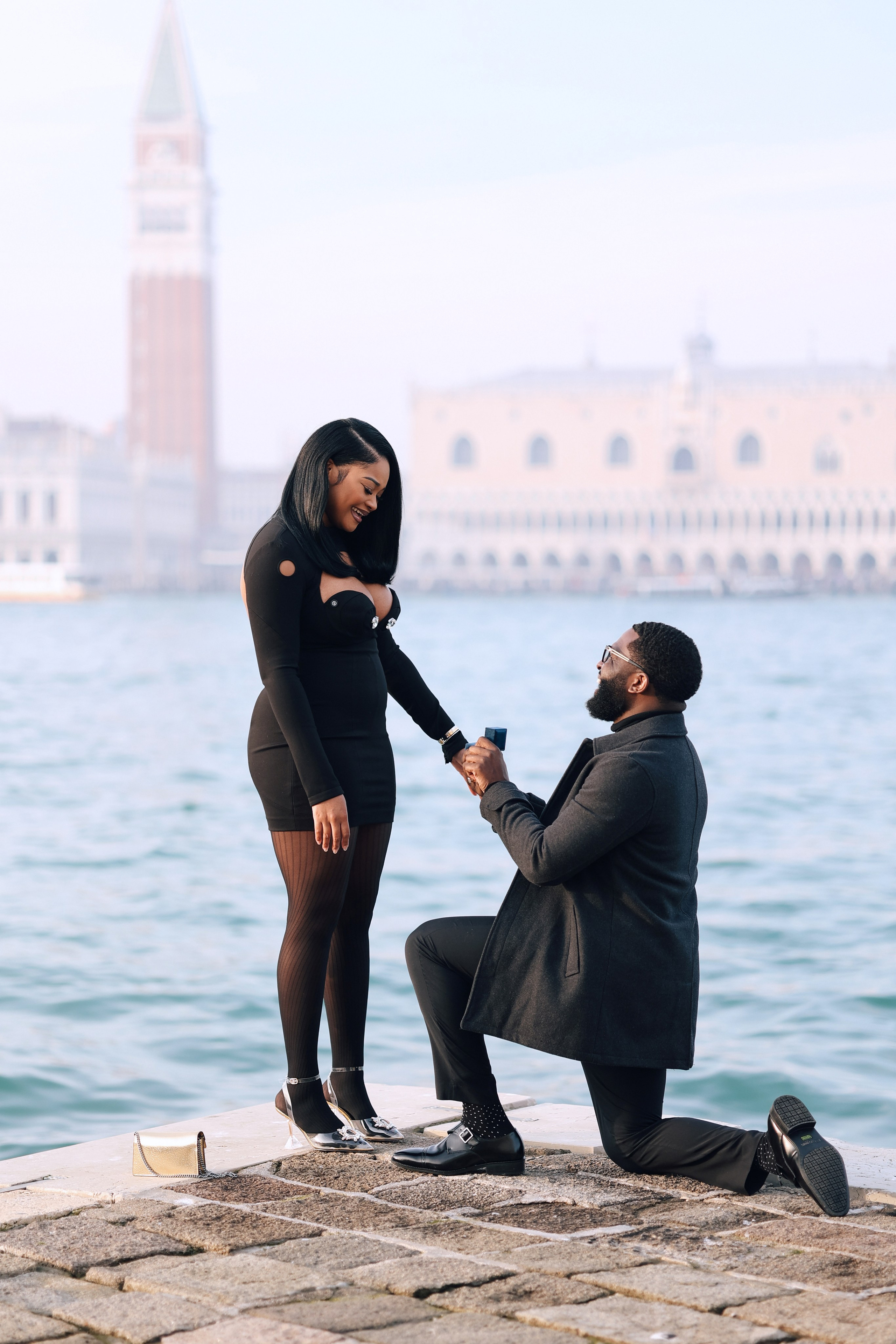 Marriage proposal in Venice