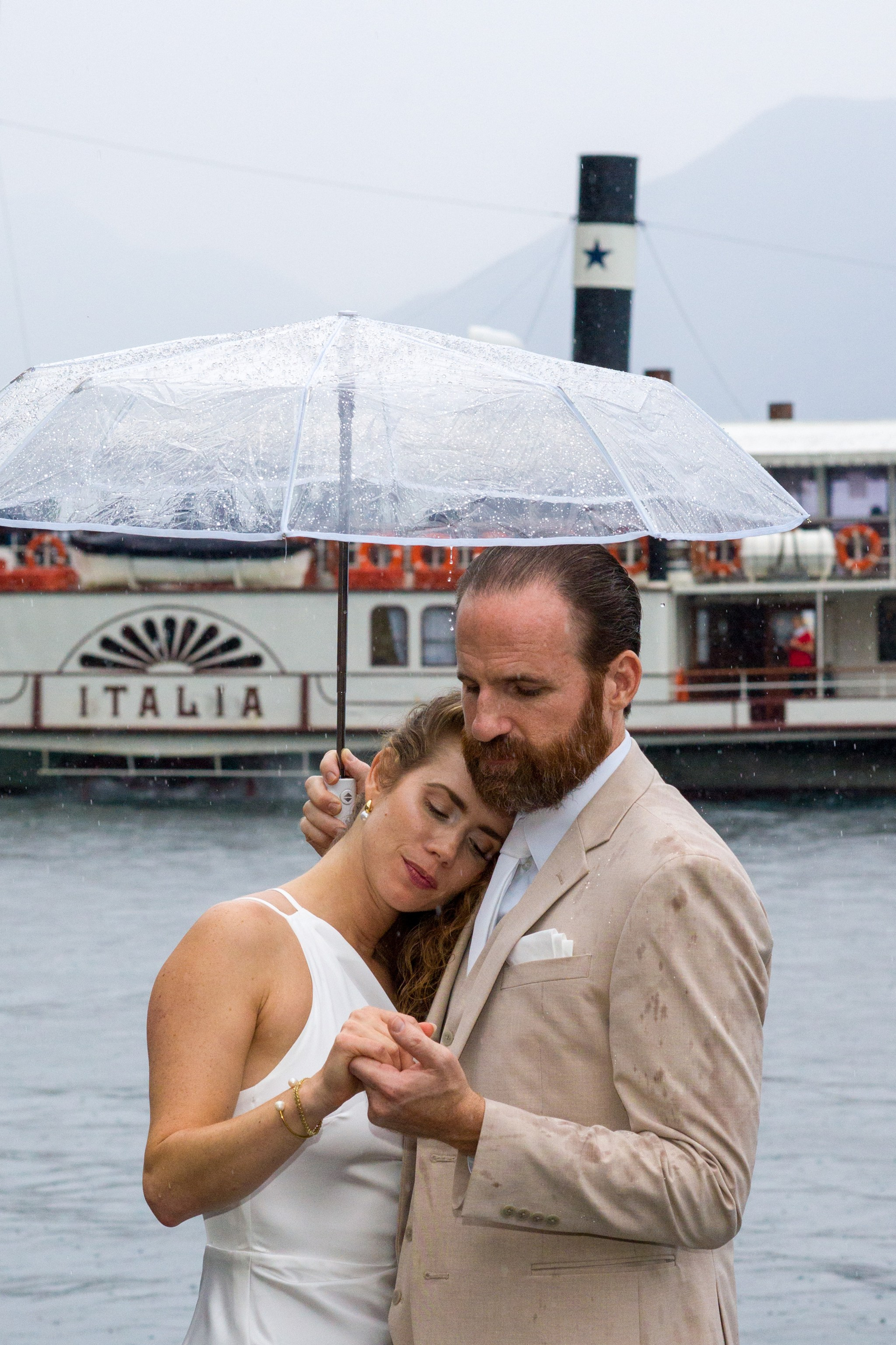 Couple elopement by Lake Garda. Limone sul Garda