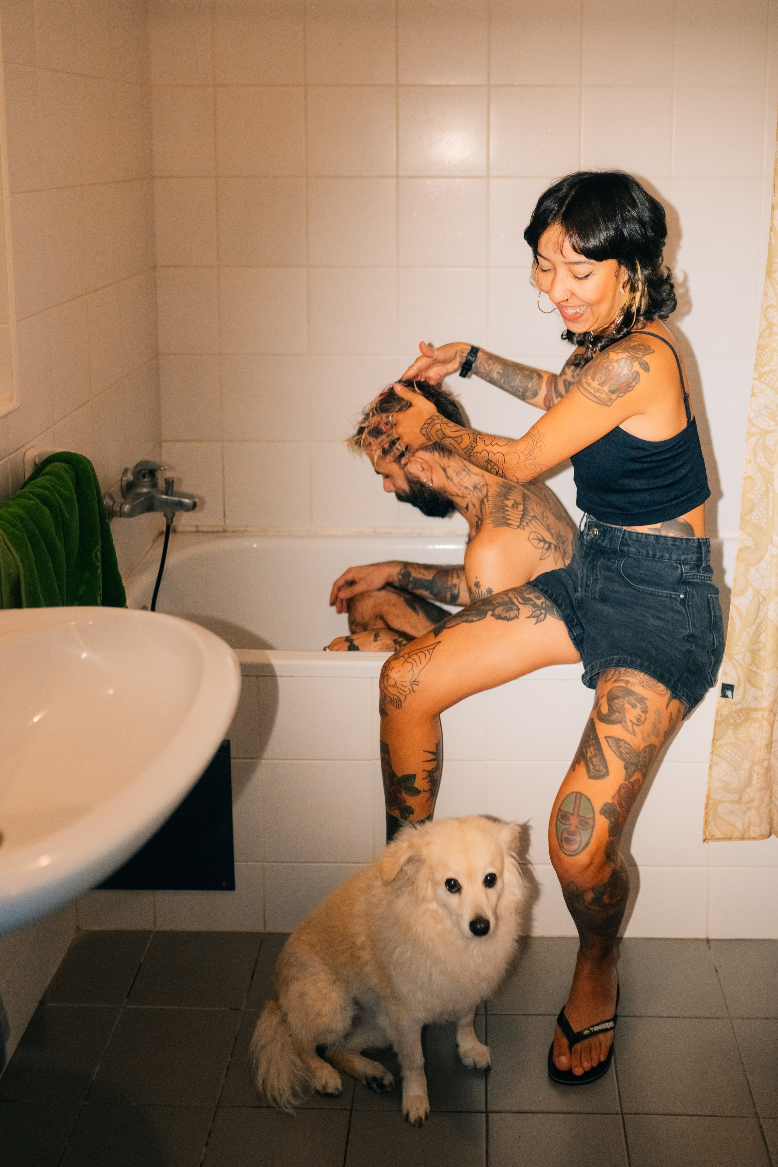 Dani & Rui at their apartment