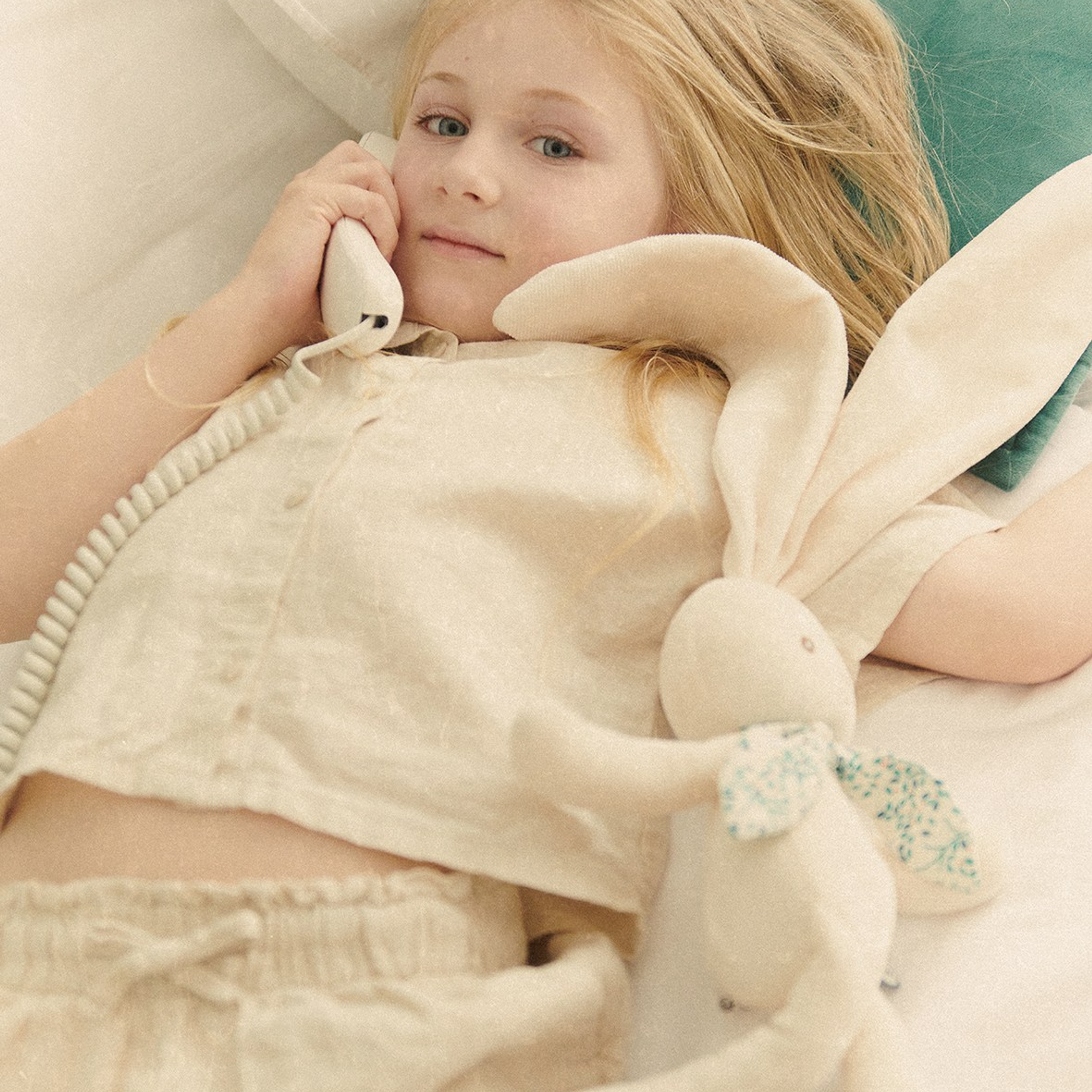 Fashion portrait of a girl in home wear, captured during a professional photoshoot