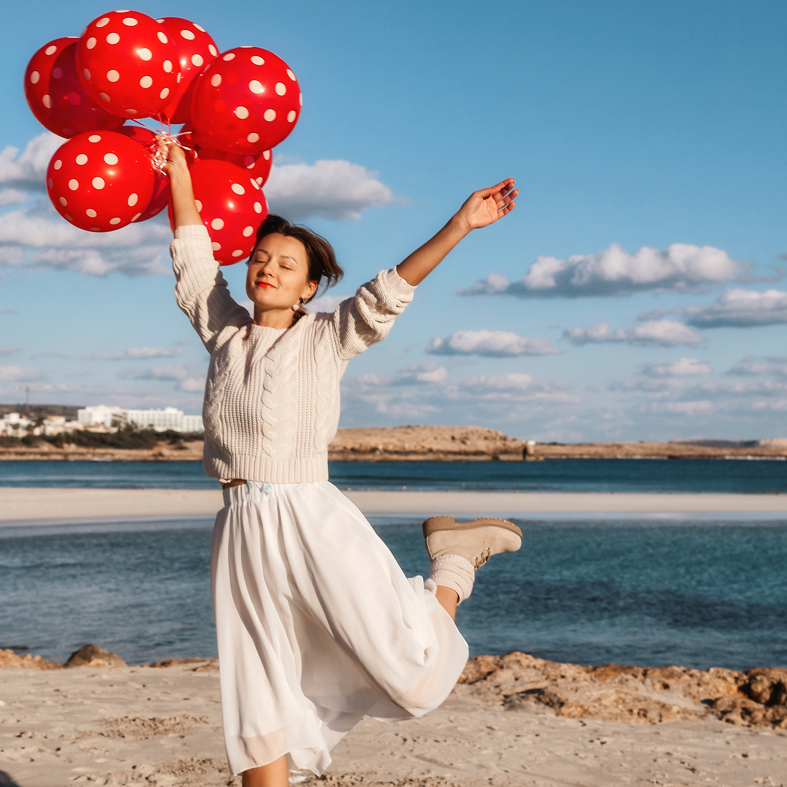 Фотосессия на Нисси Бич (Айя-Напа). Февраль, 2023