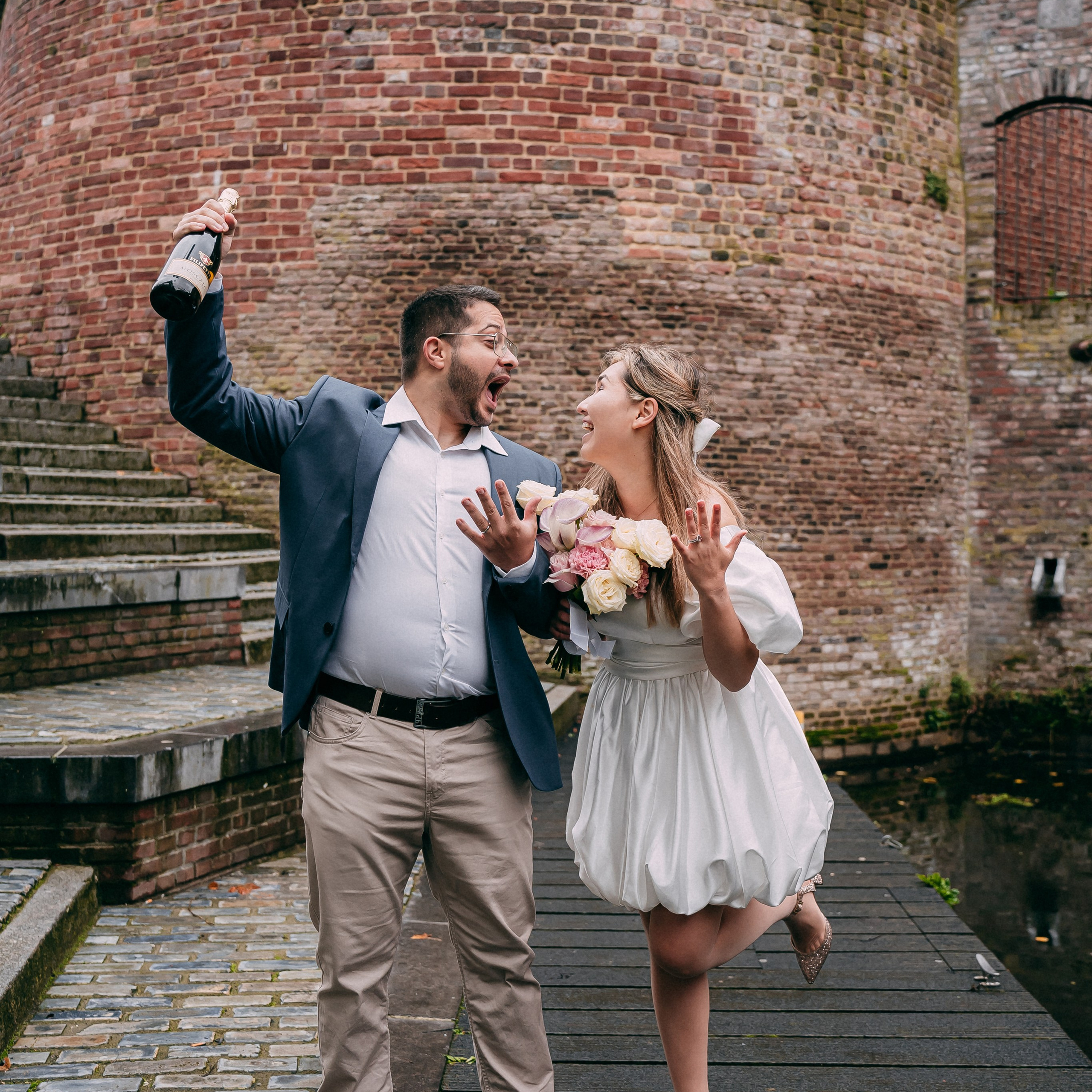 Wedding walks. Photographer Gouda, Rotterdam, Amsterdam, the Netherlands