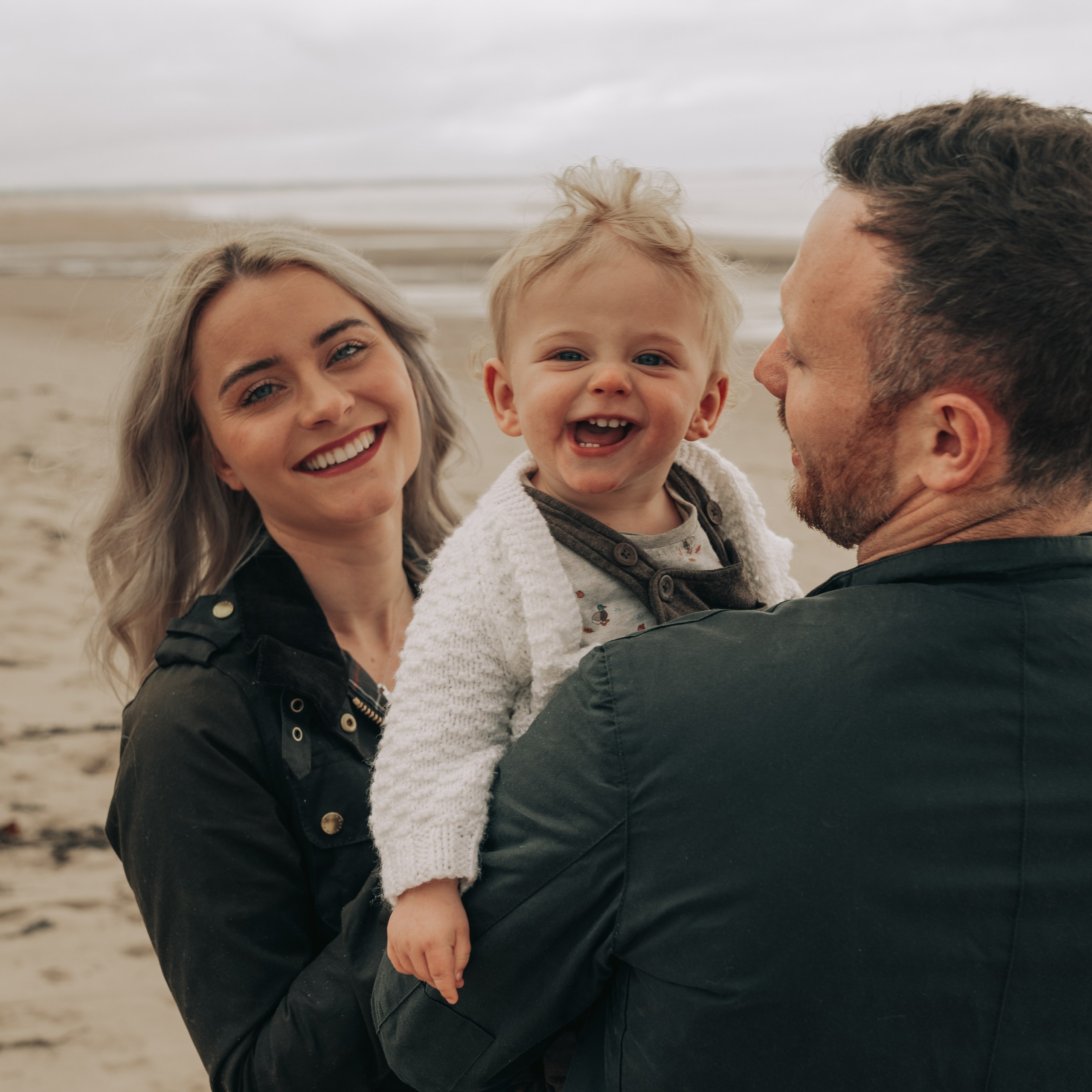 Family session at Cresswell Beach. Lucas’s first birthday.