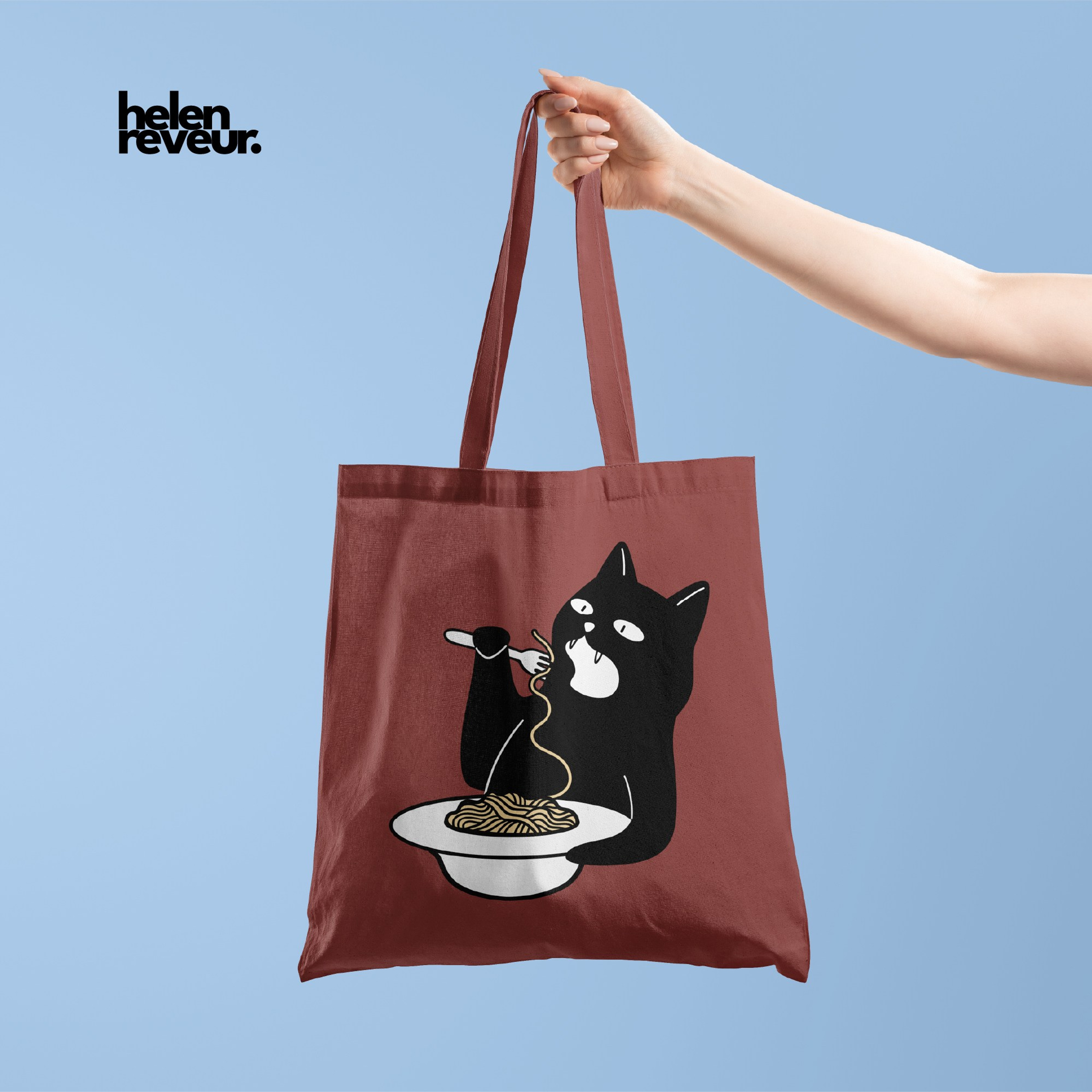 Hungry Black Cats Collection. Helen Reveur | Illustrator & Brand Designer | Ready-Made & Custom Illustrations