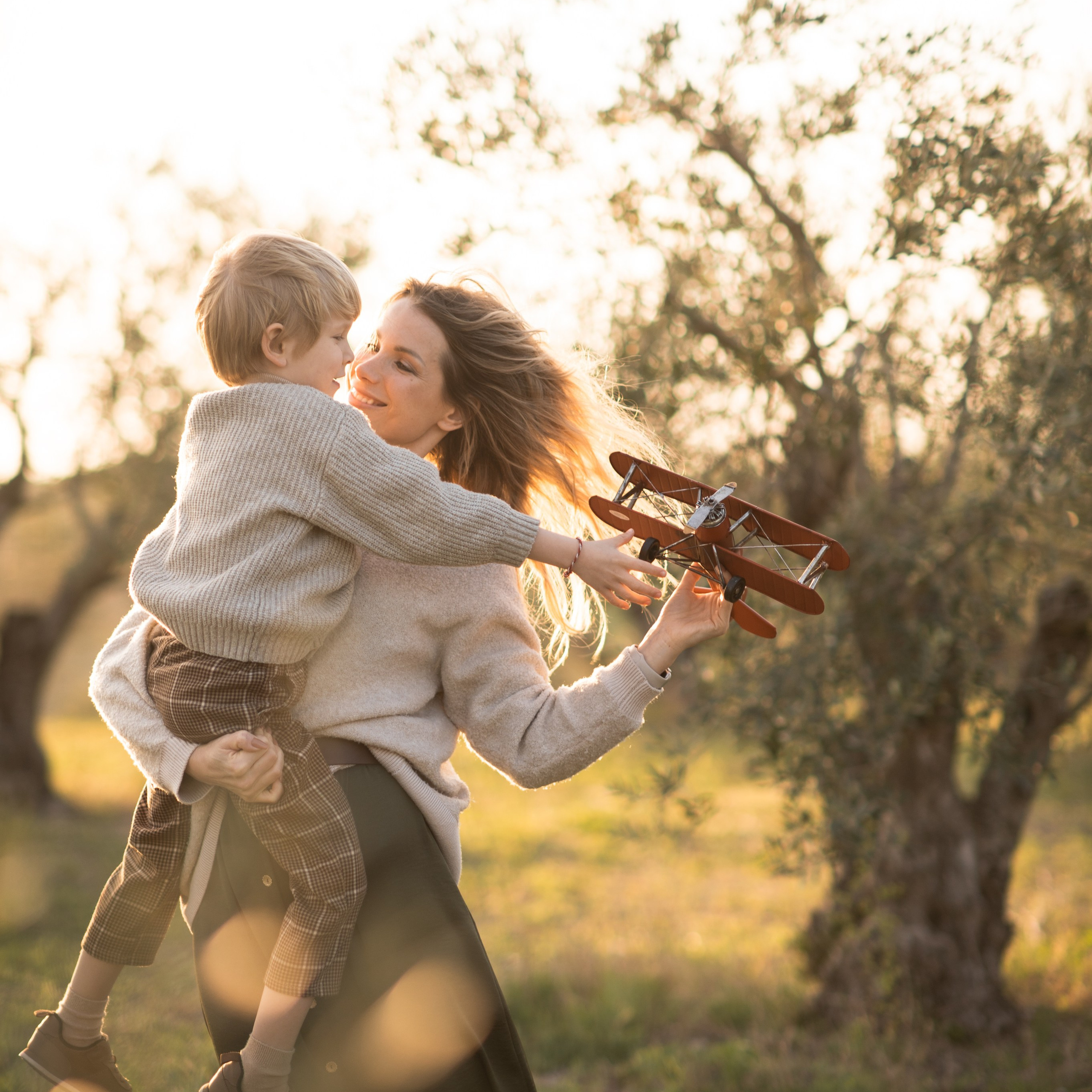 Olive Trees Mother and son