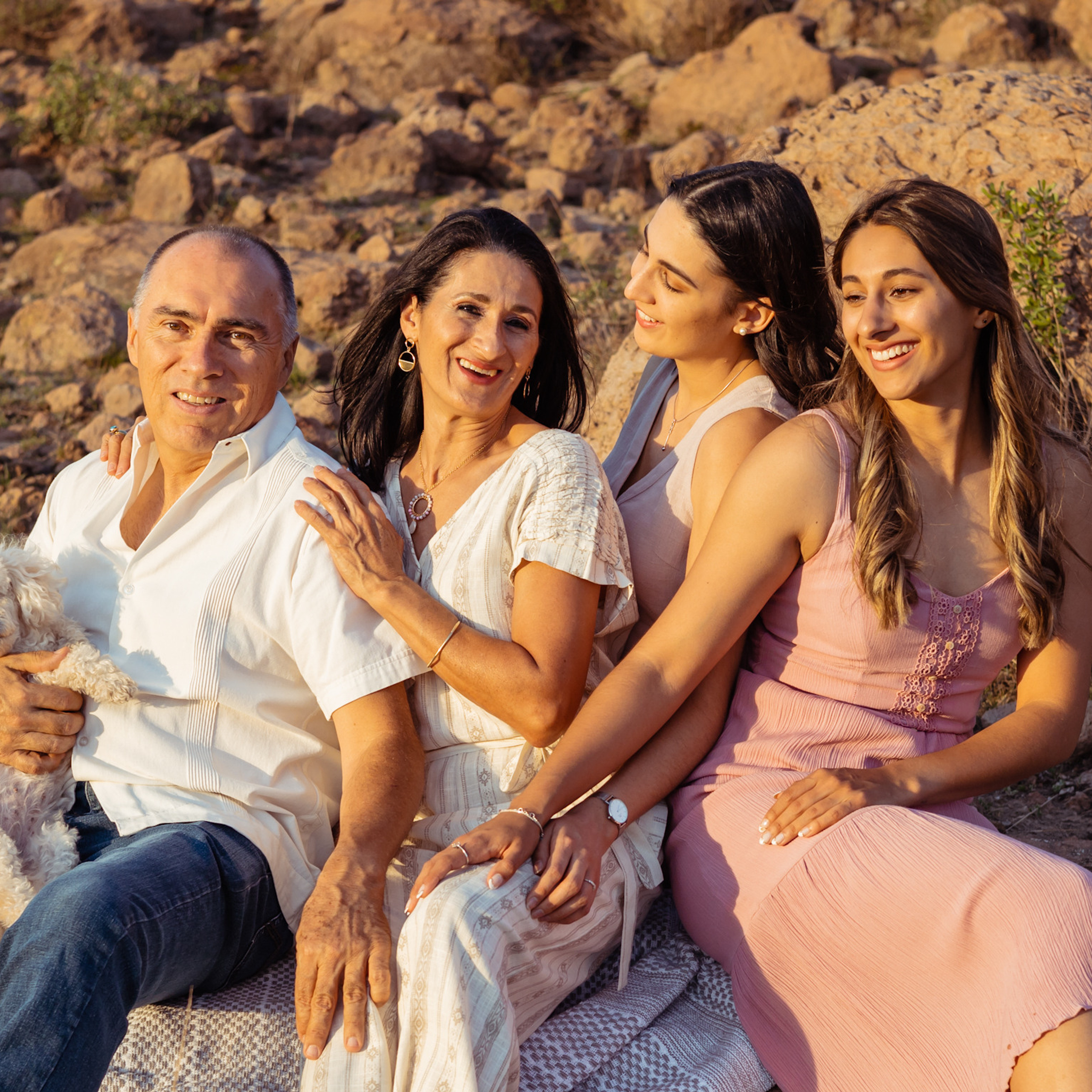 Family with adults children