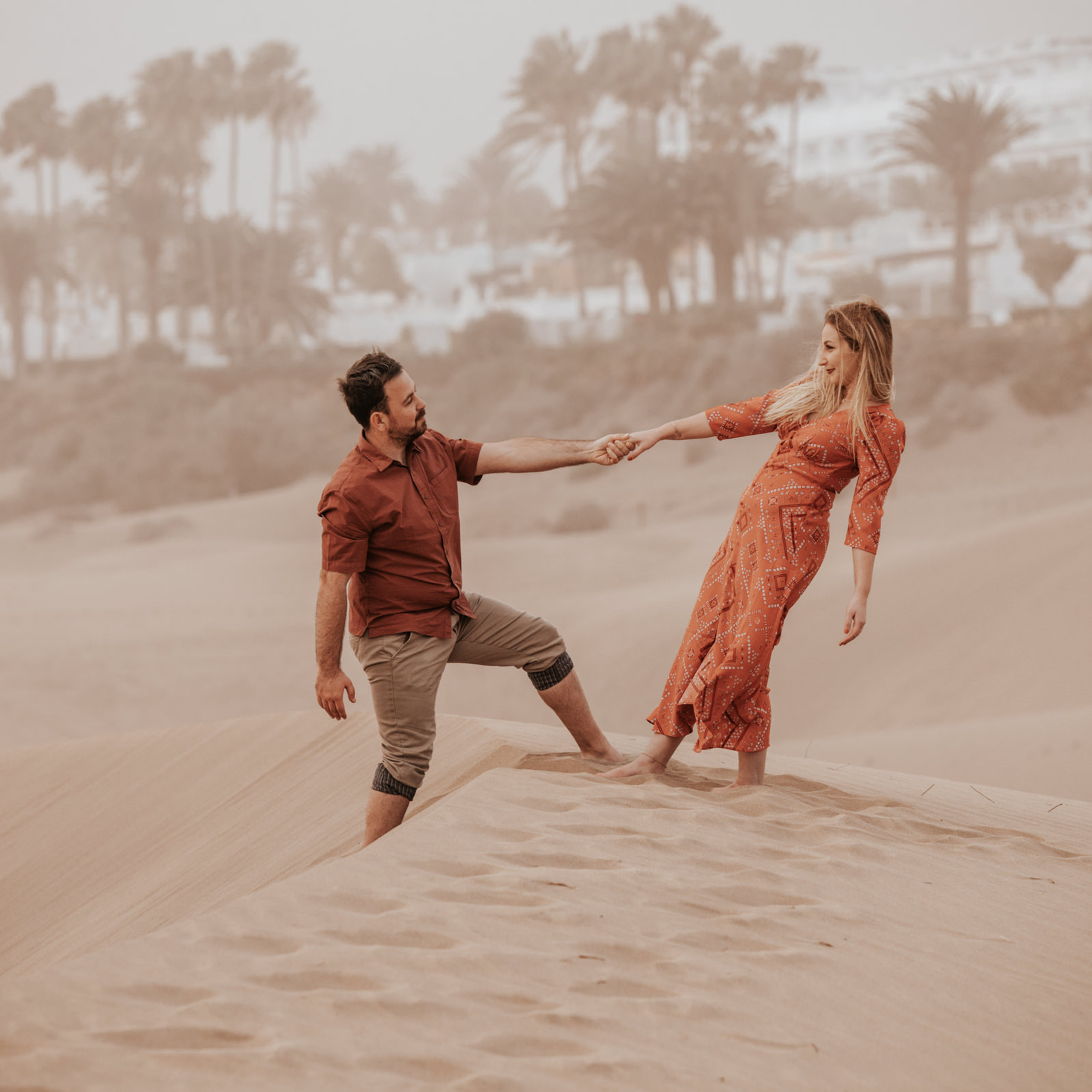 Maspalomas Desert  Couple Love Story