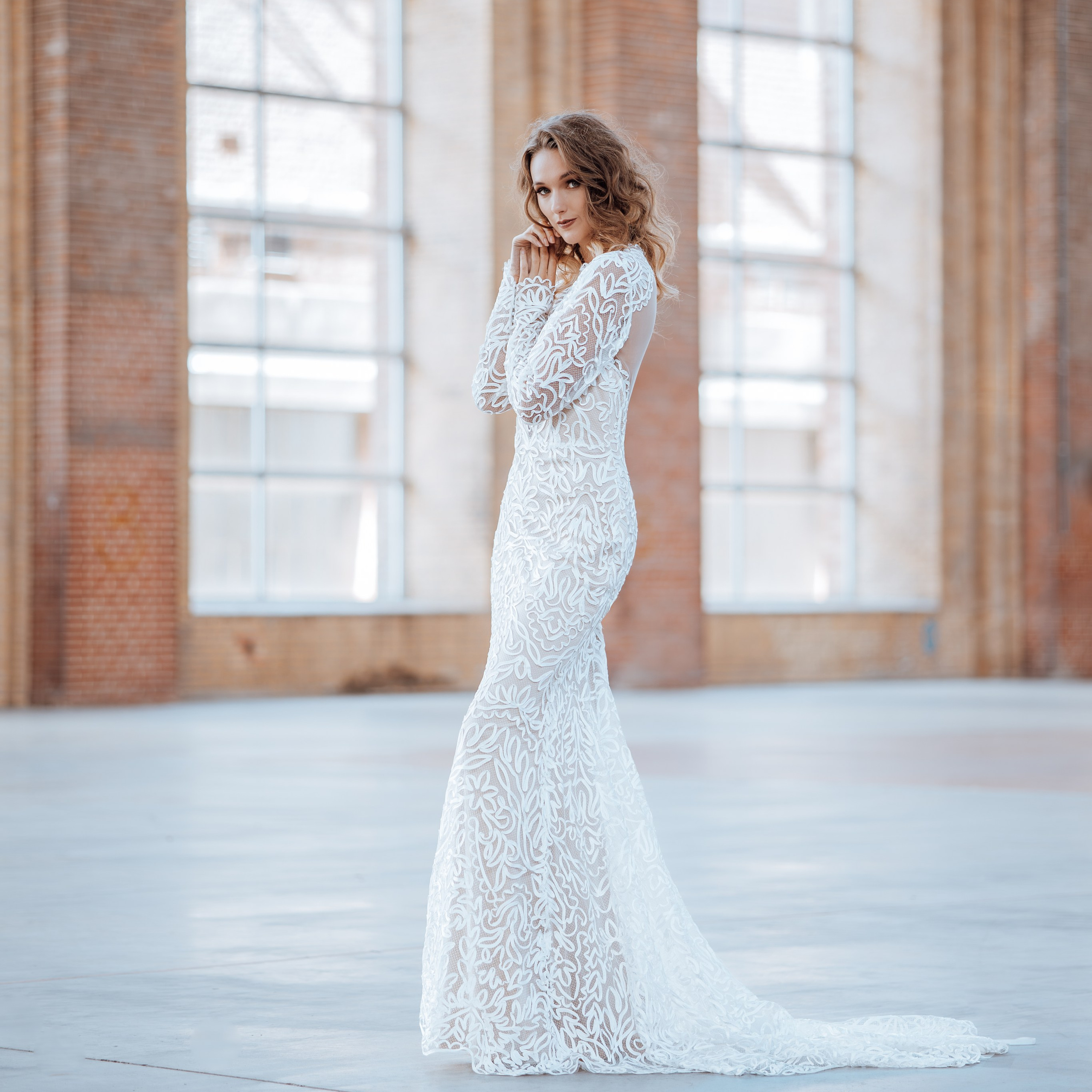 Detailfoto trouwjurk close-up huwelijksfotograaf - Kapture Fotografie