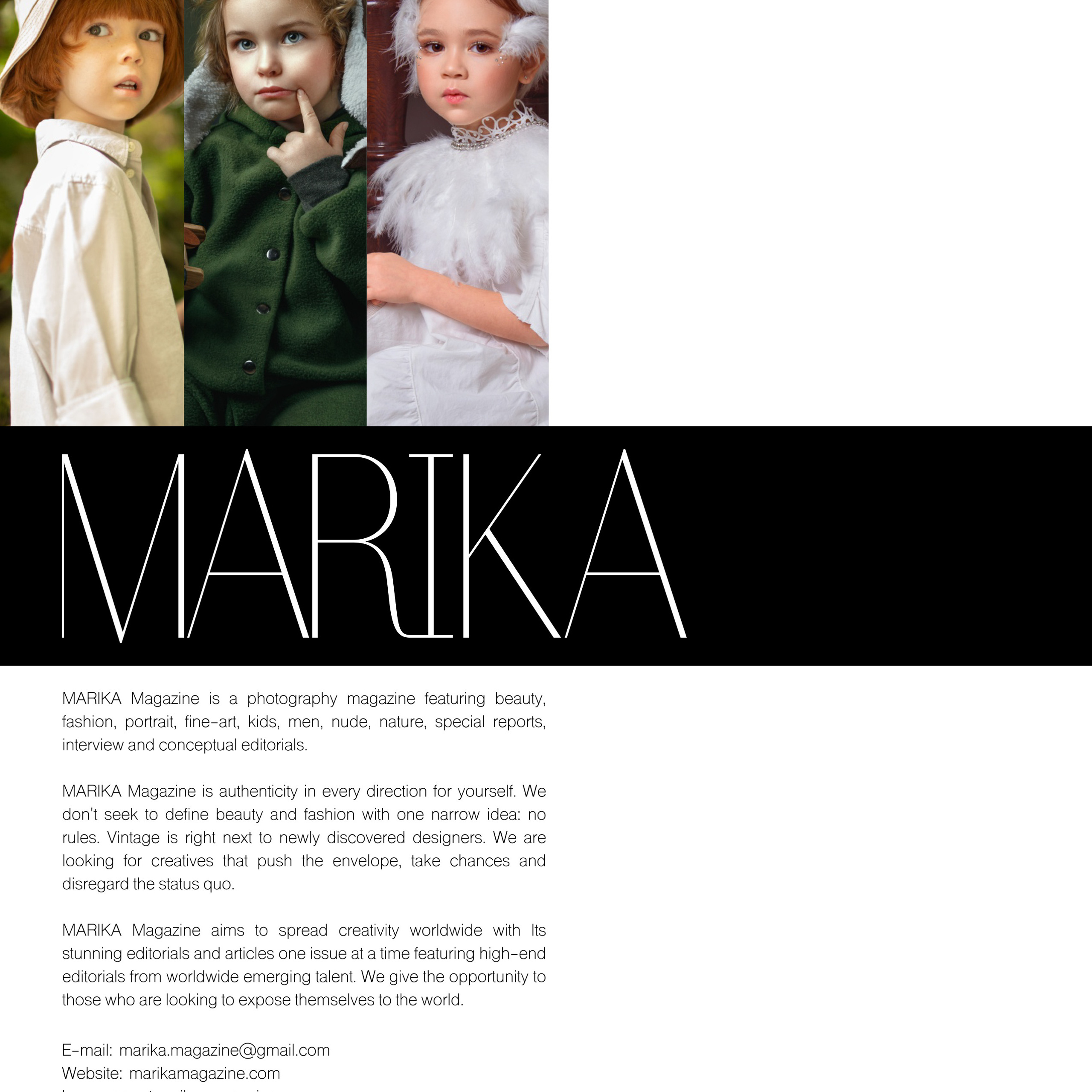 Magazines. Fine-art children photographer