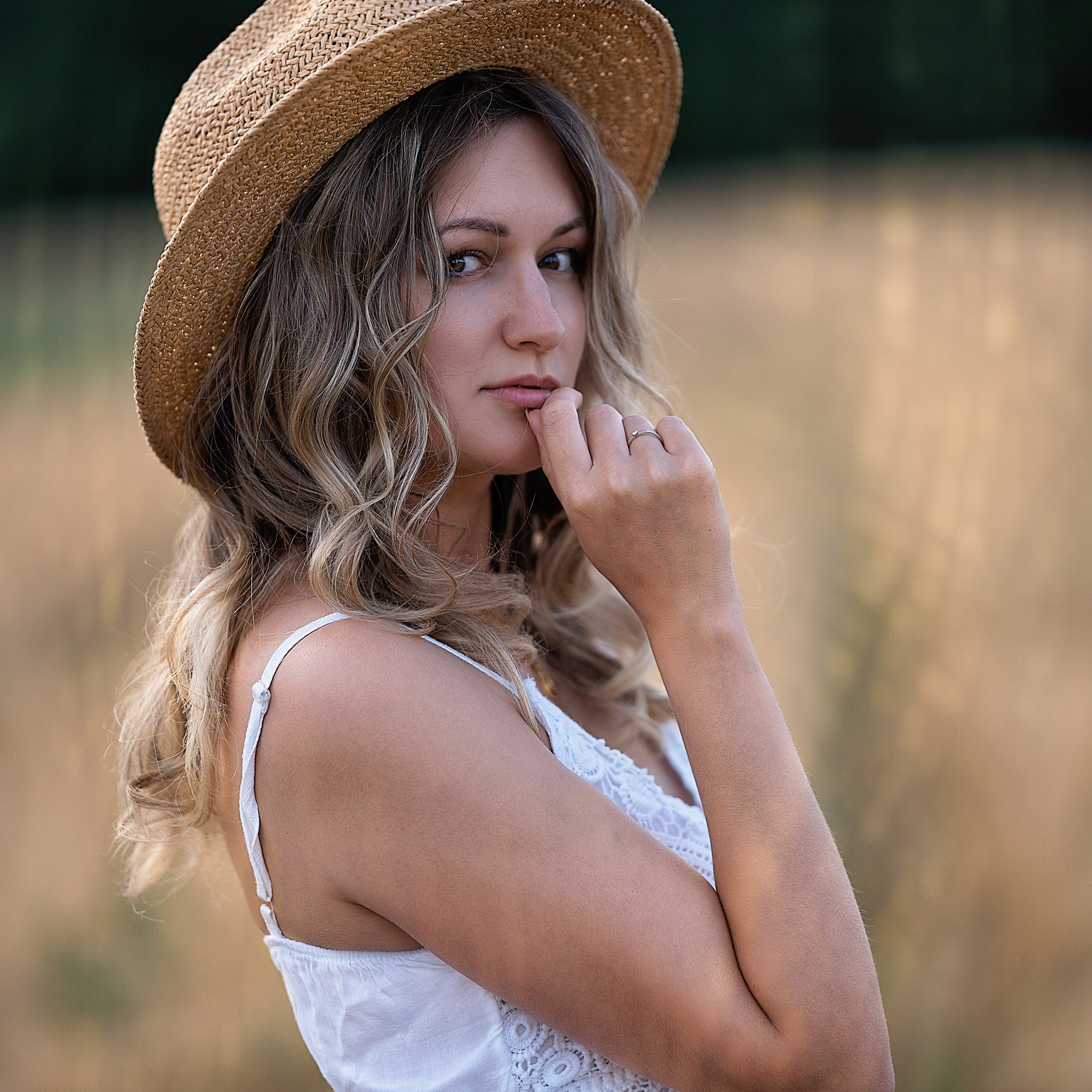 Portrait in the summer evening