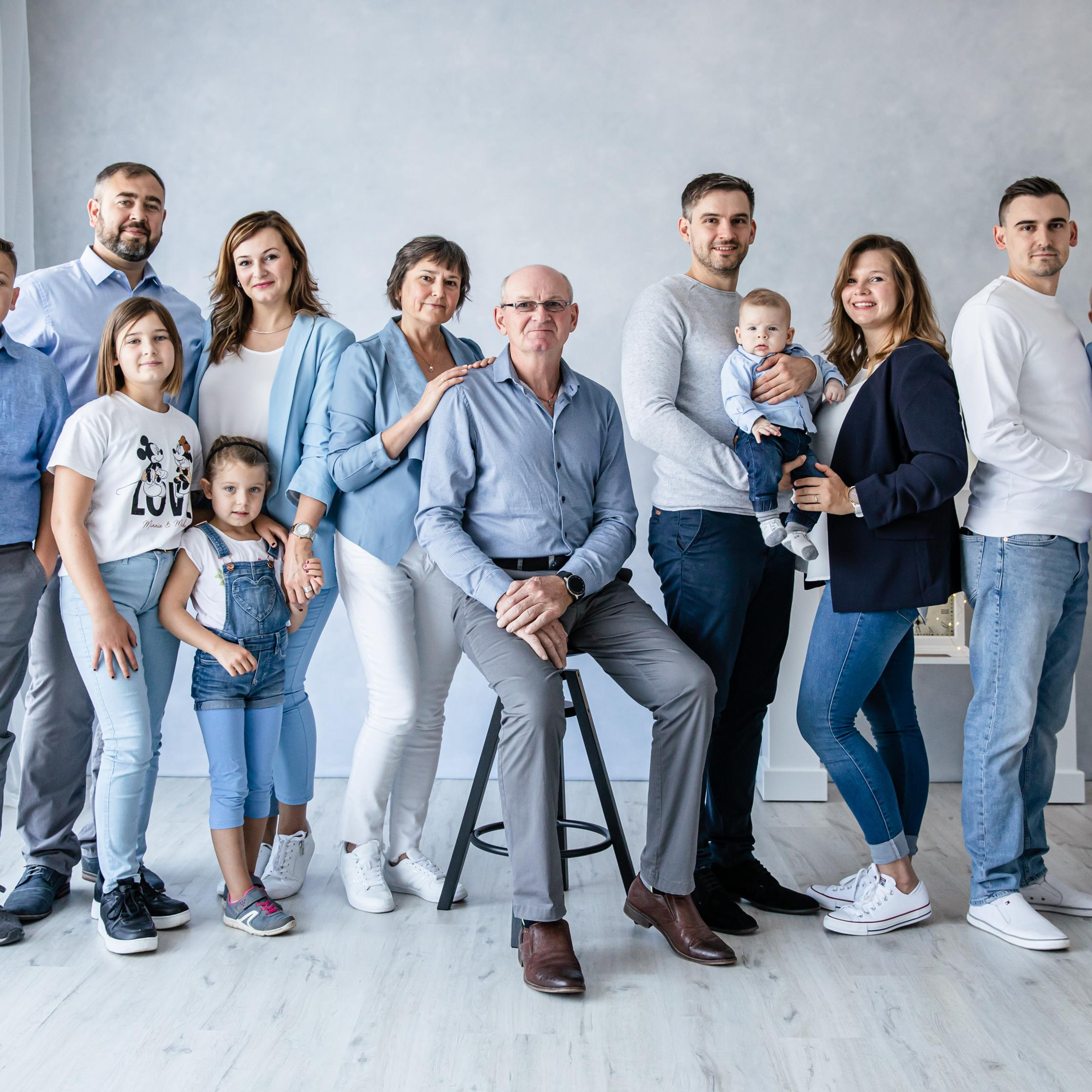 Familien Fotoshooting im Studio