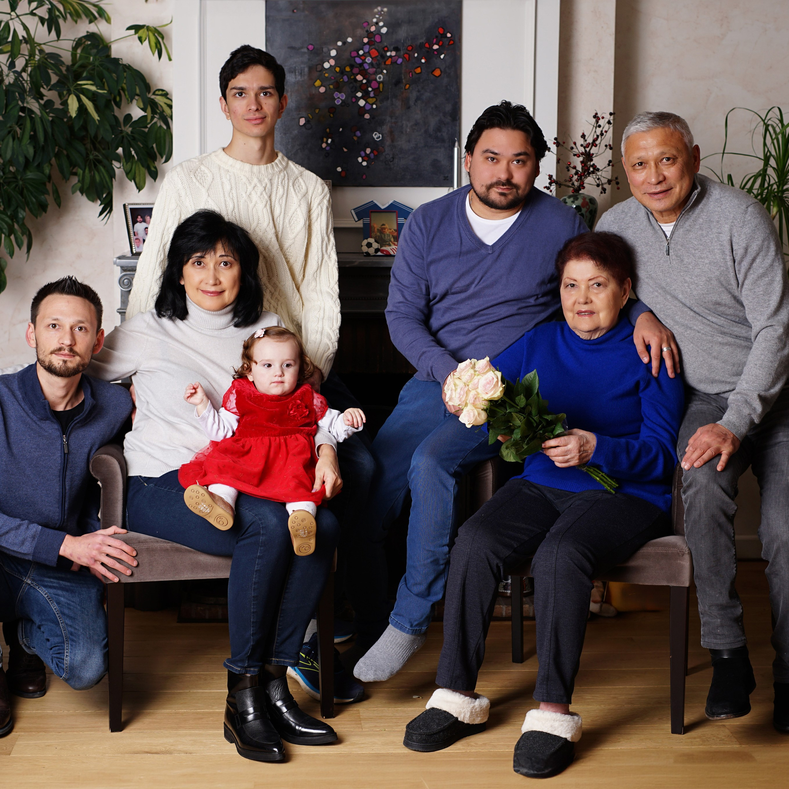 Edouard et sa famille