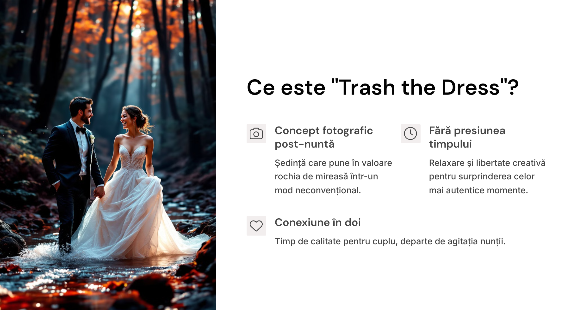 Sedinta foto „Trash the Dress”
