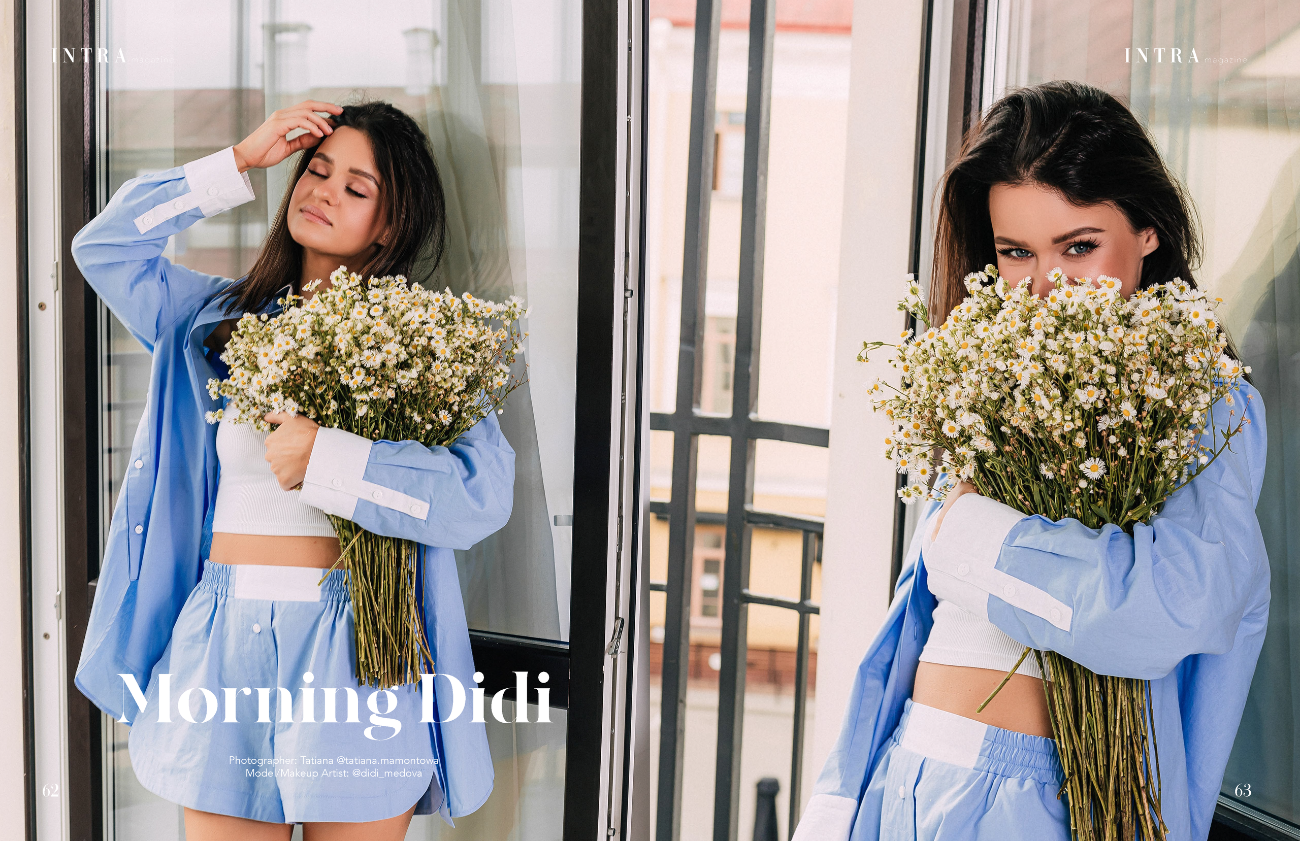 Publication in the fashion publication INTRAmagazine!. Wedding and family photographer