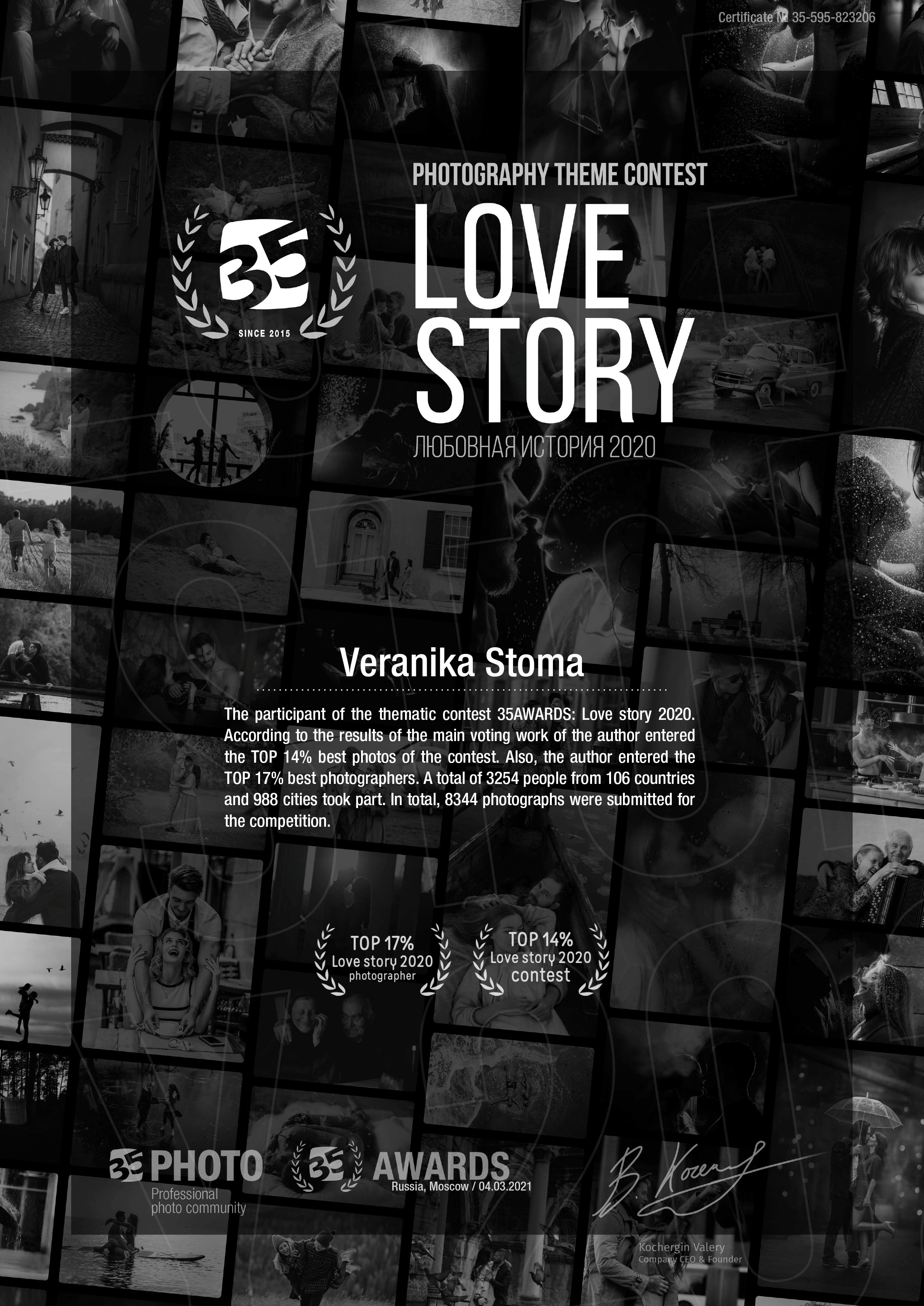 #35AWARDS. Fotograf w Krakowie/Europie Weronika Stoma