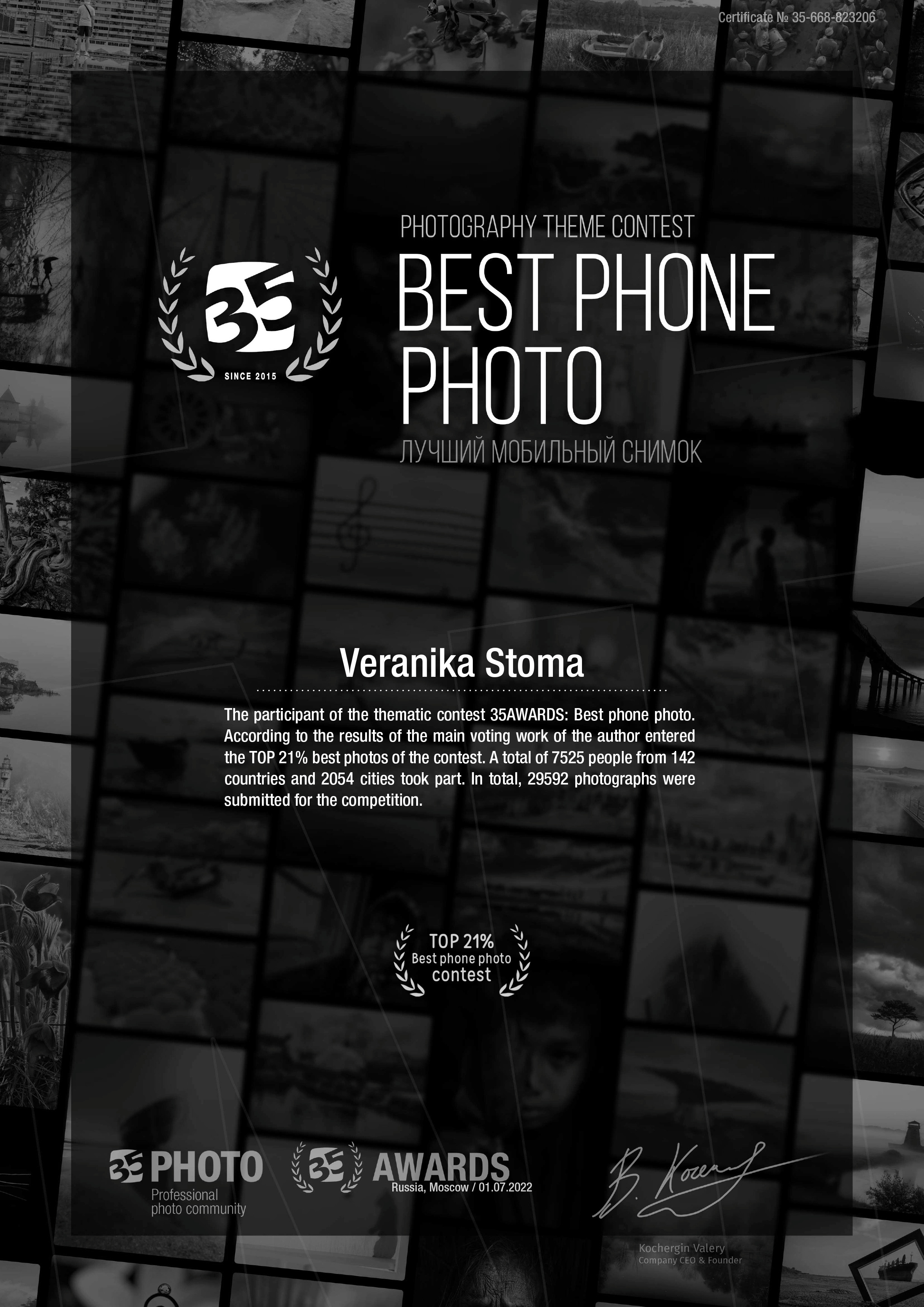 #35AWARDS. Fotograf w Krakowie/Europie Weronika Stoma