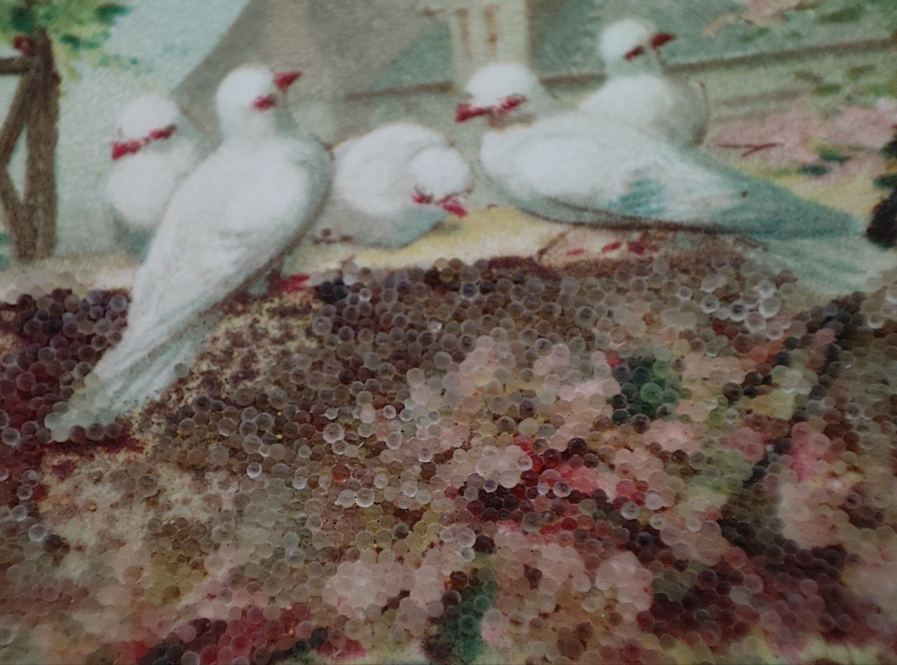 Handmade postcard art: vintage botanical. Photographer, collector of vintage postcards, and creator of stories at the intersection of the past and the personal. Irina Dainakova