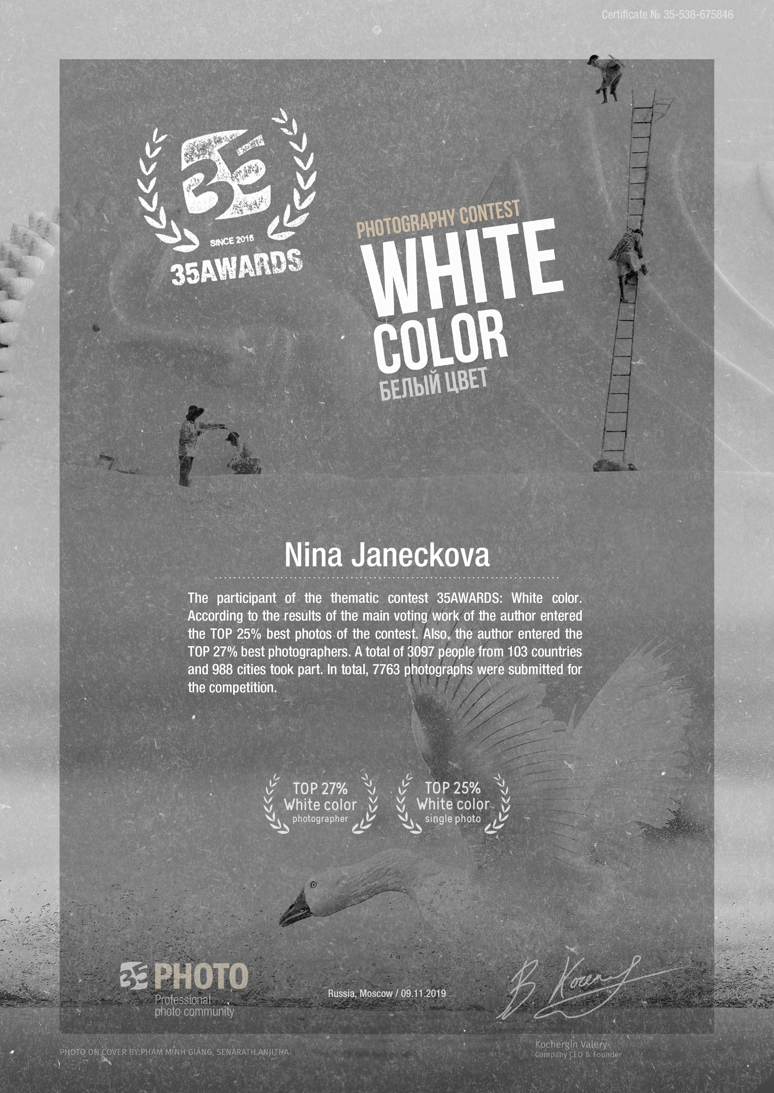 PRIZES. Nina Janeckova Fotografin und Videografin am Bodensee