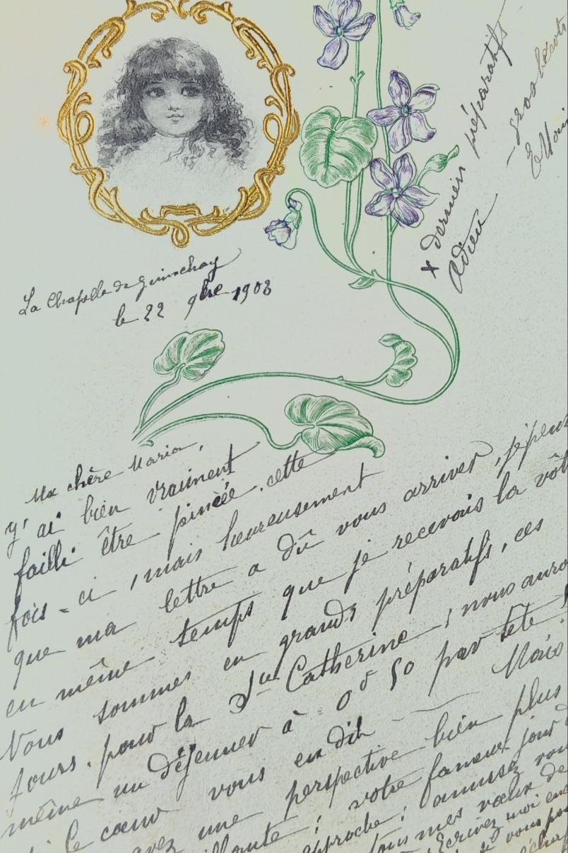 Handmade postcard art: vintage botanical. Photographer, collector of vintage postcards, and creator of stories at the intersection of the past and the personal. Irina Dainakova