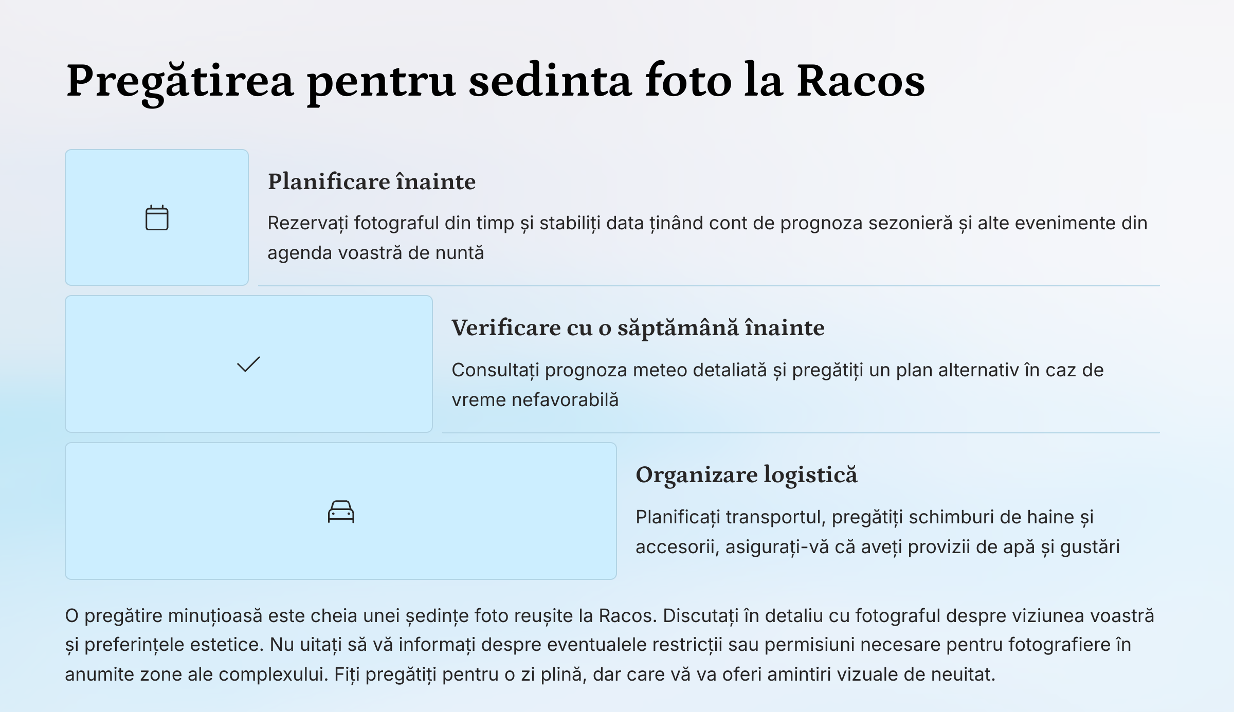 Racos locatia de vis pentru sedinta foto „Trash the Dress”