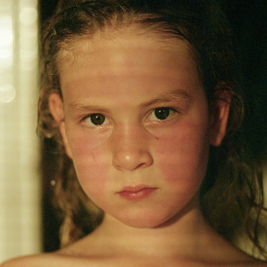 Malina portrait of a girl, during sunset. 