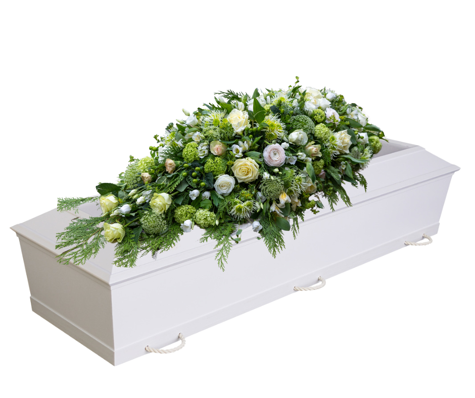 Kistepynt: Skab en Smuk Afsked Skab en smuk og mindeværdig afsked med kistepynt. Vælg mellem farverige blomster og elegante arrangementer, der passer til den afdødes personlighed og liv.