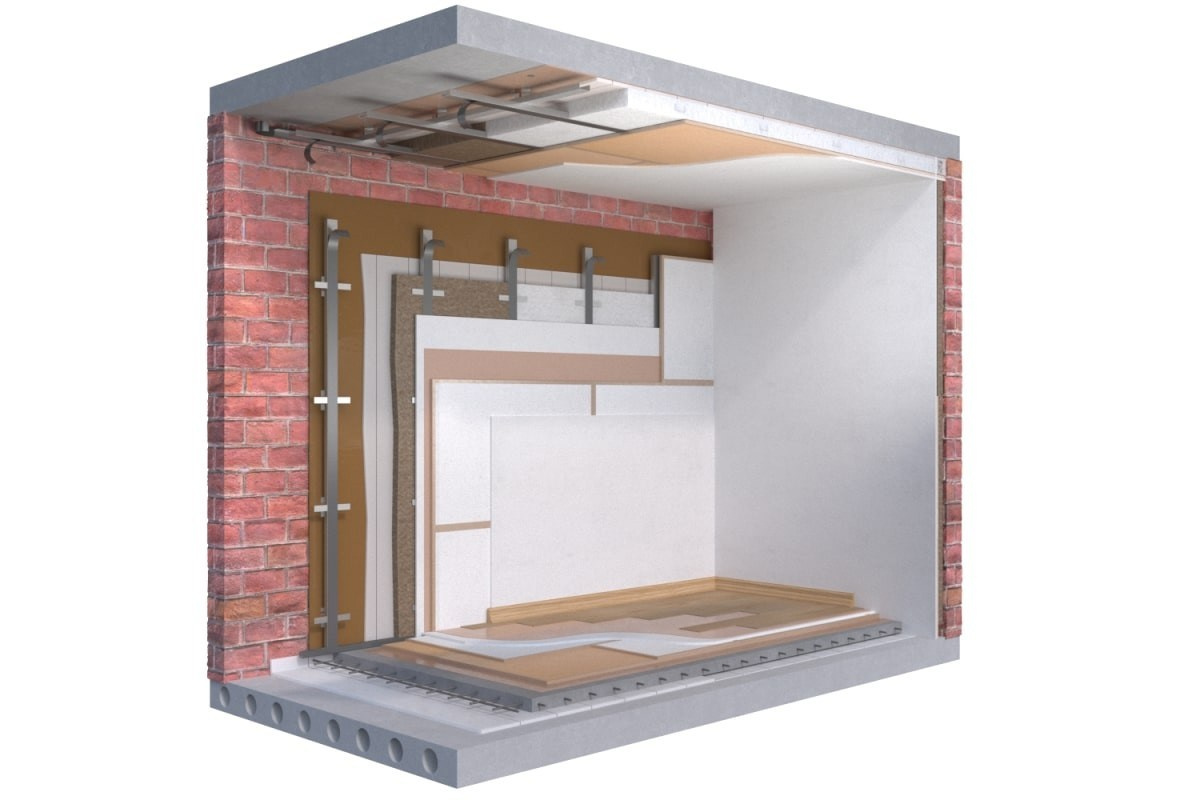 Aislamiento acústico de piso en Barcelona. Insonorización de habitación en Barcelona. Empresa de aislamiento acústico en Barcelona. Paneles acústicos instalados en vivienda Barcelona