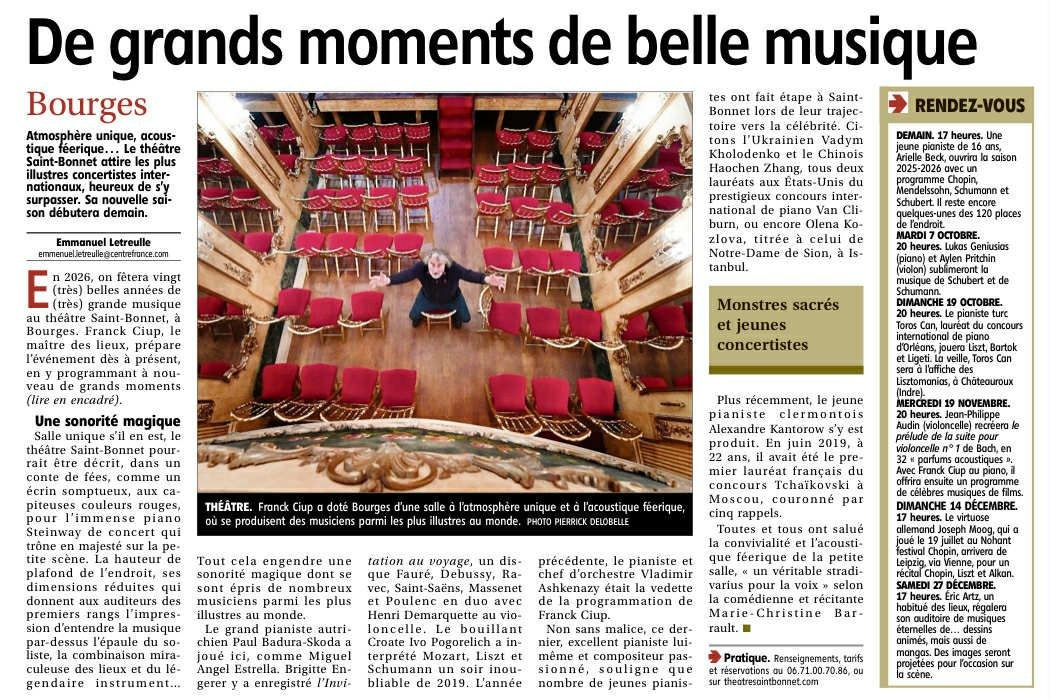 Le Théâtre. Theatresaintbonnet.com