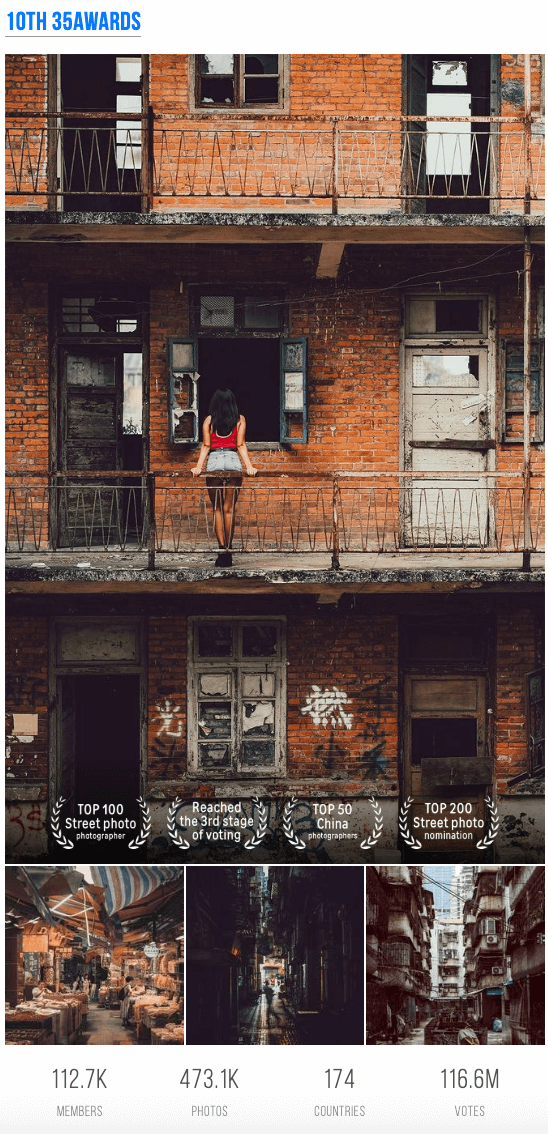 35 Awards TOP 100 Street Photographer - Yukophotography