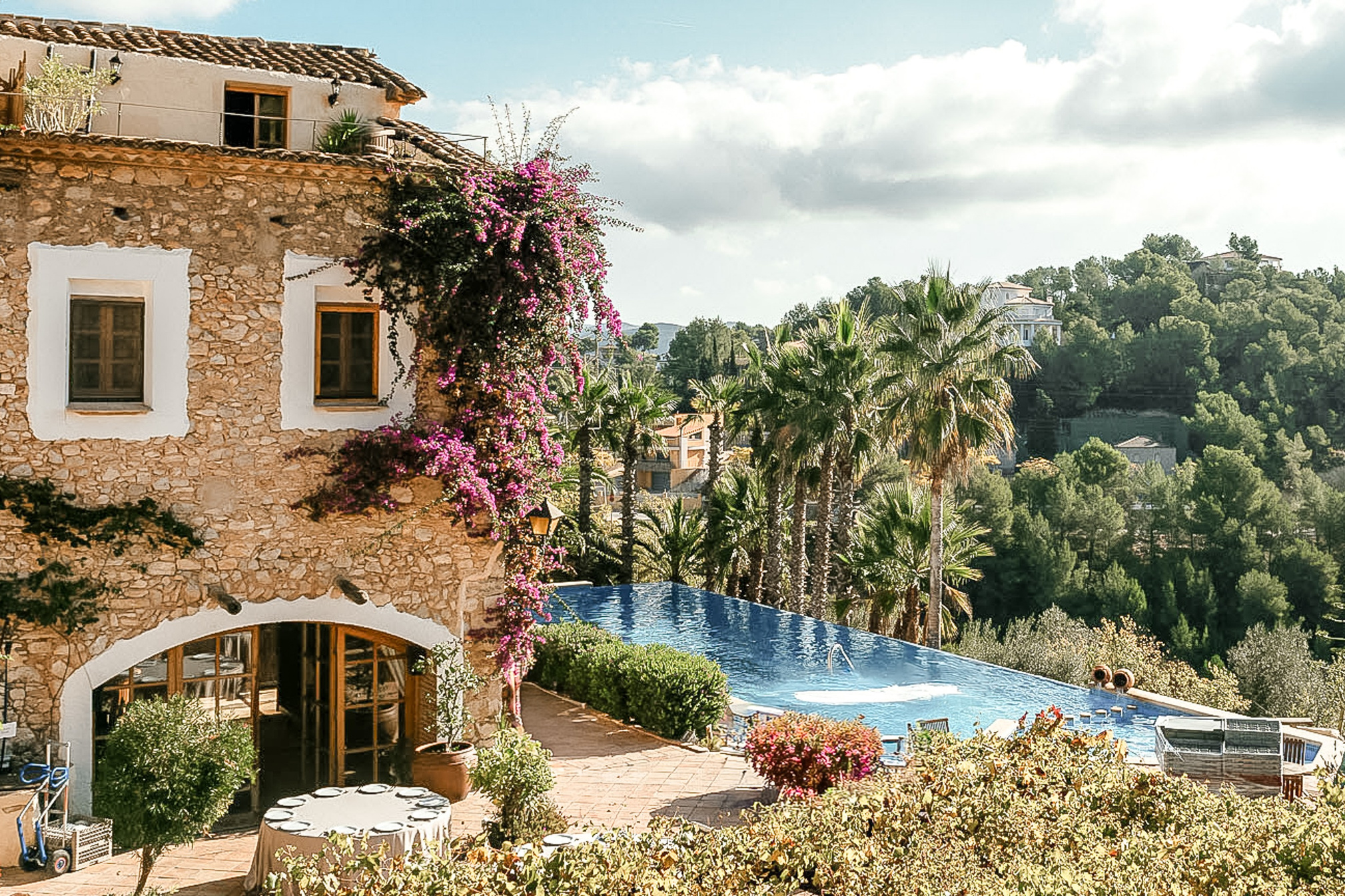Popular destination wedding venue Almiral de la Font, rustic villa near Sitges