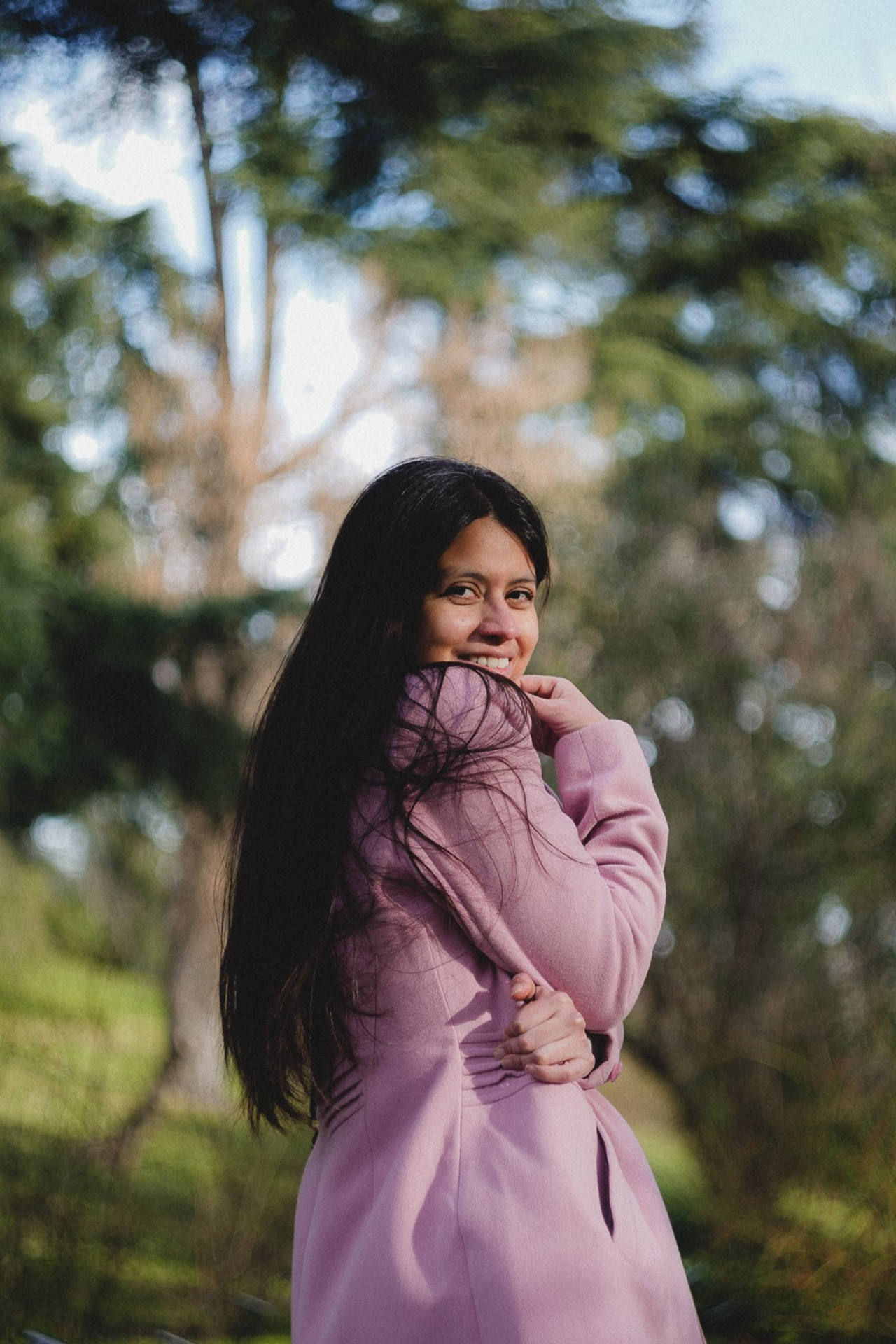 Retratos en primavera en Gran Vía en Madrid. Carlos Medina Fotógrafo de retratos ubicado en Madrid, España