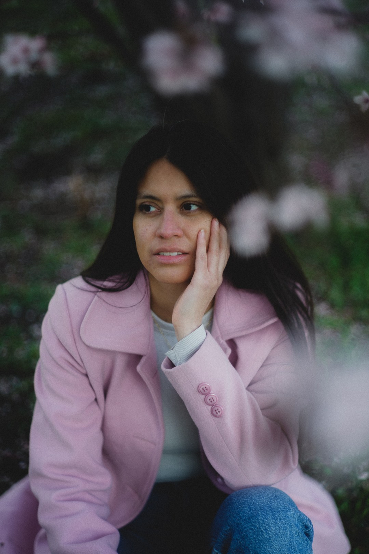 Retratos en primavera en Gran Vía en Madrid. Carlos Medina Fotógrafo de retratos ubicado en Madrid, España