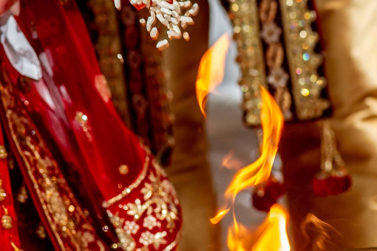 Wedding photographerWrest Park London UKNikon D850 Hindu religious ceremony