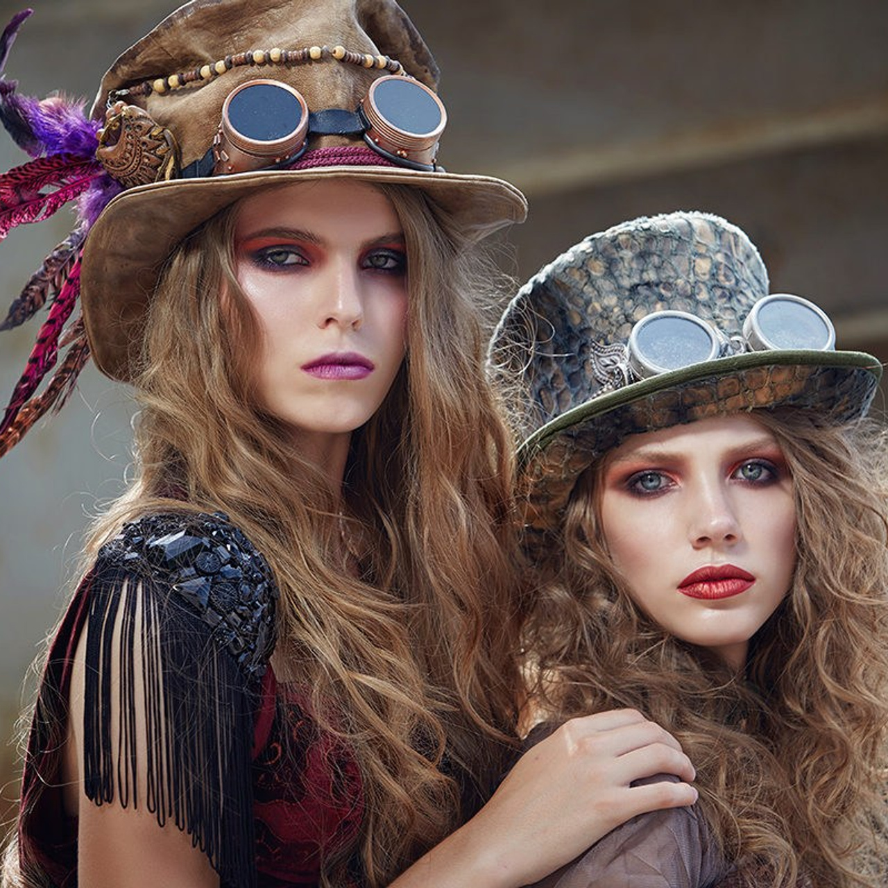 Séance photo éclatante dans le style « Steampunk