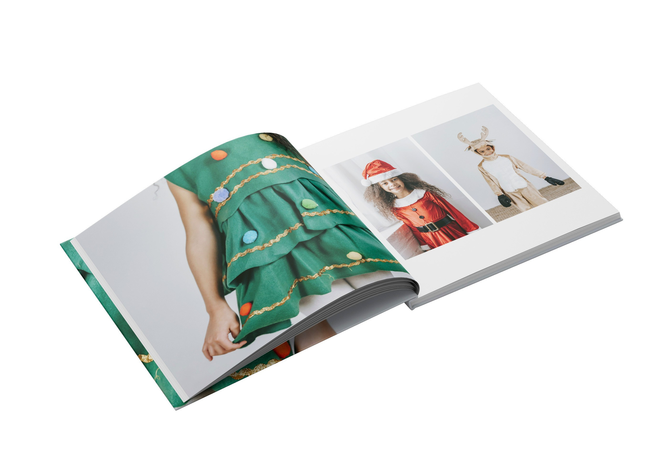 Diseño de portafotos navideño de Rainbox, decorado con motivos festivos como copos de nieve y estrellas, ideal para enmarcar recuerdos de las sesiones de Navidad