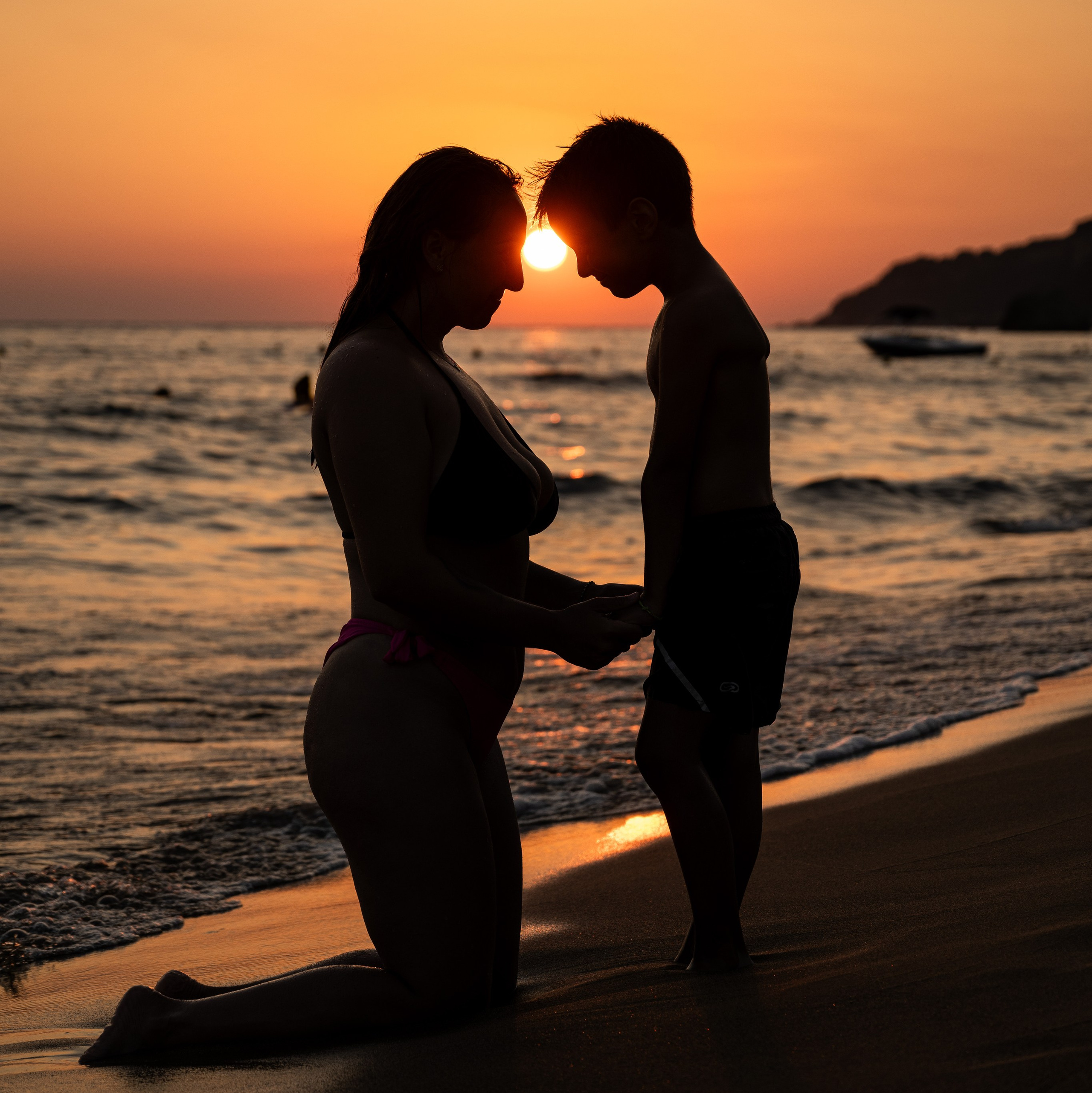 Portrait maman et fils