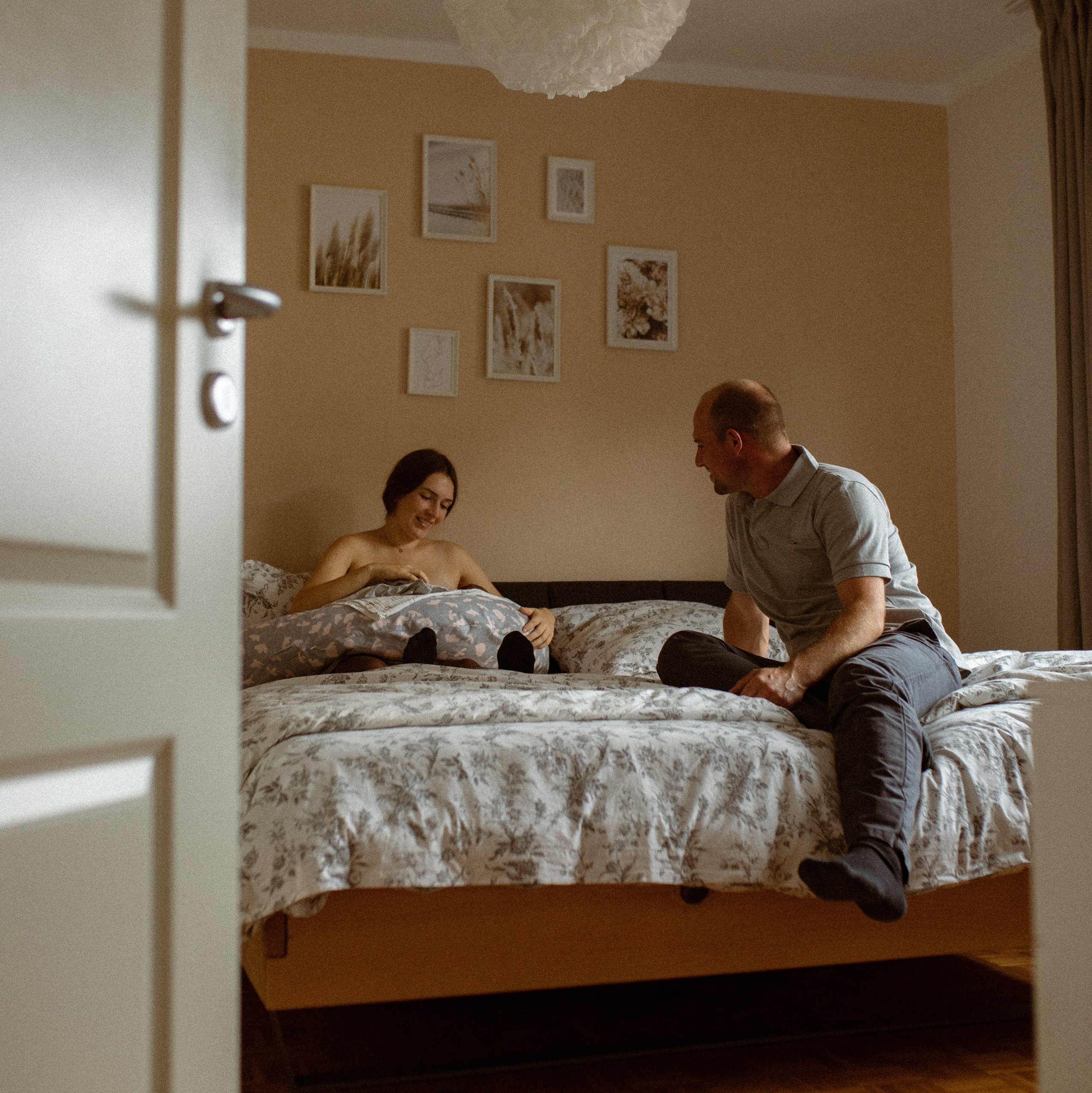 Babyfuss von Neugeborenen Baby beim Newborn Babyshooting in Heidelberg.